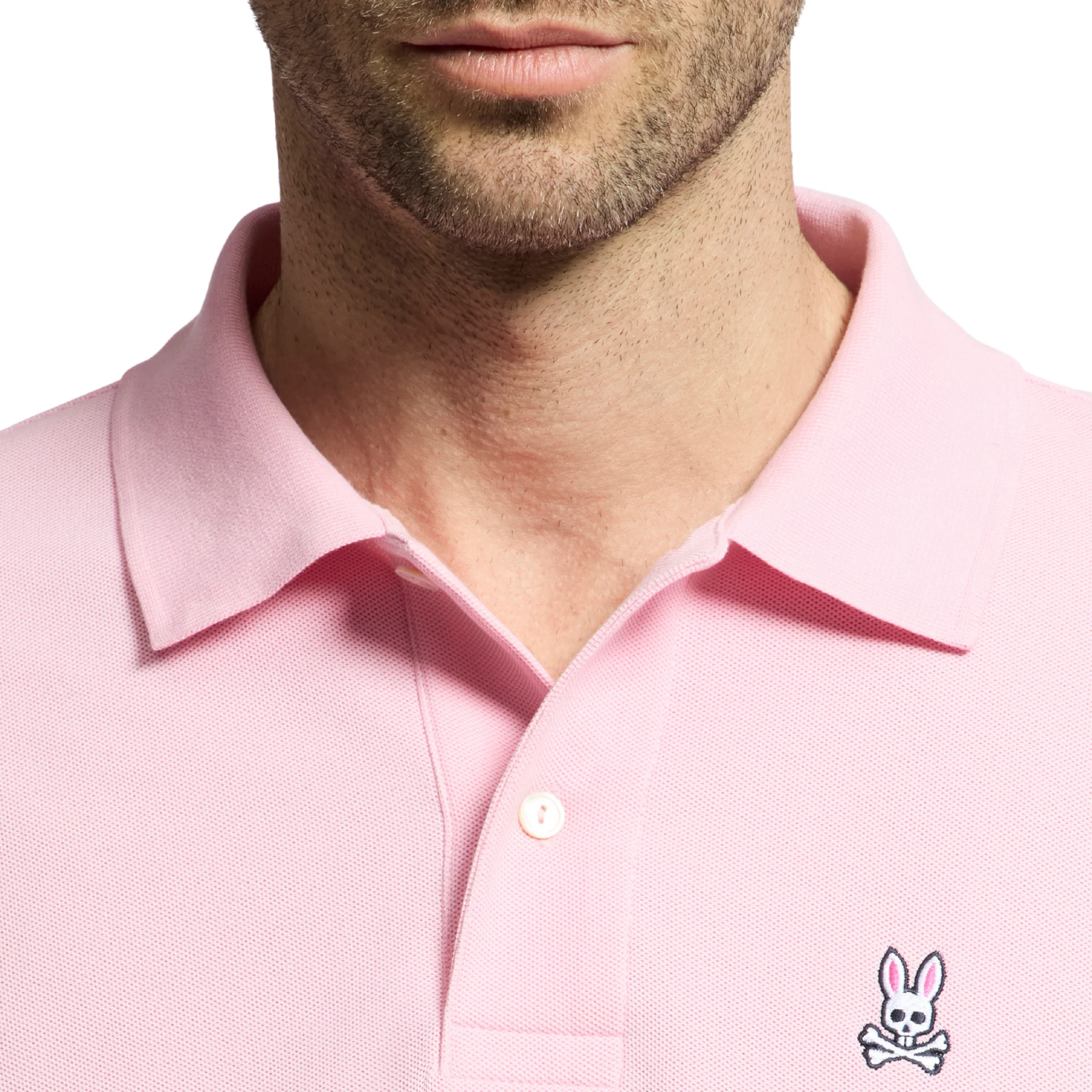Mens Psycho Bunny Romance Rose Classic Pique S/s Polo - Image 2