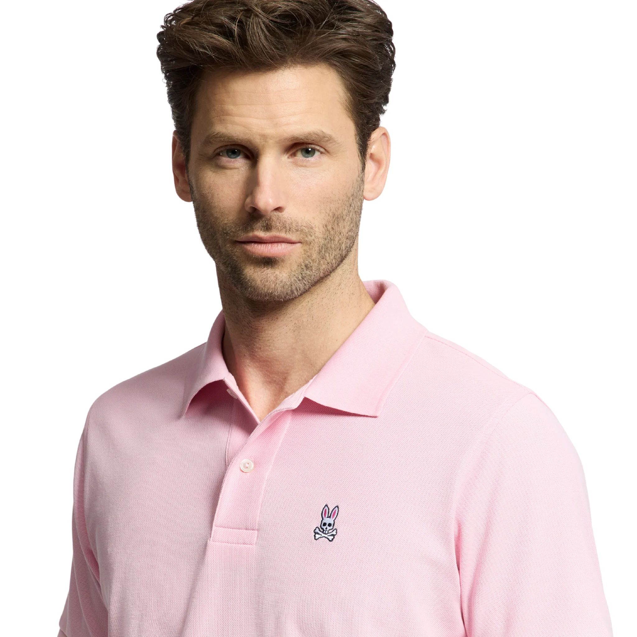 Mens Psycho Bunny Romance Rose Classic Pique S/s Polo - Image 3