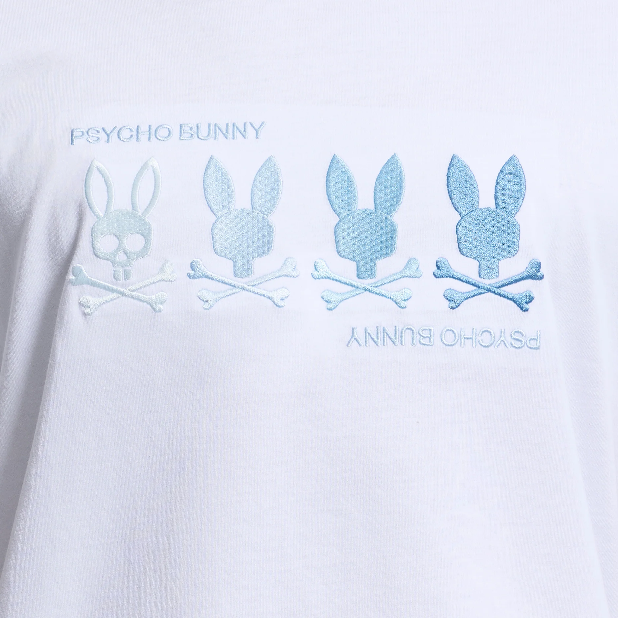 Mens Psycho Bunny White Oceania Embroidered Graphic S/s T Shirt - Image 3