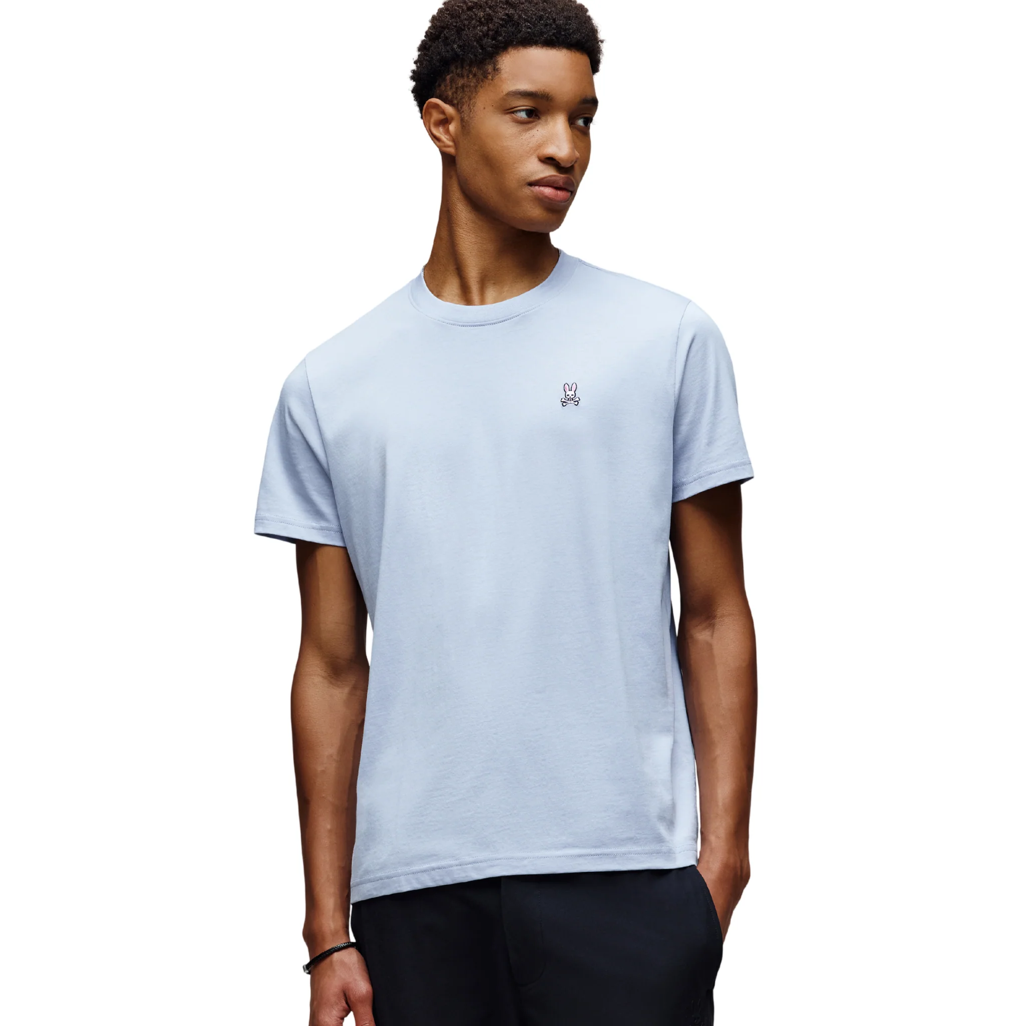 Mens Psycho Bunny Zen Blue Classic S/s T Shirt - Image 3