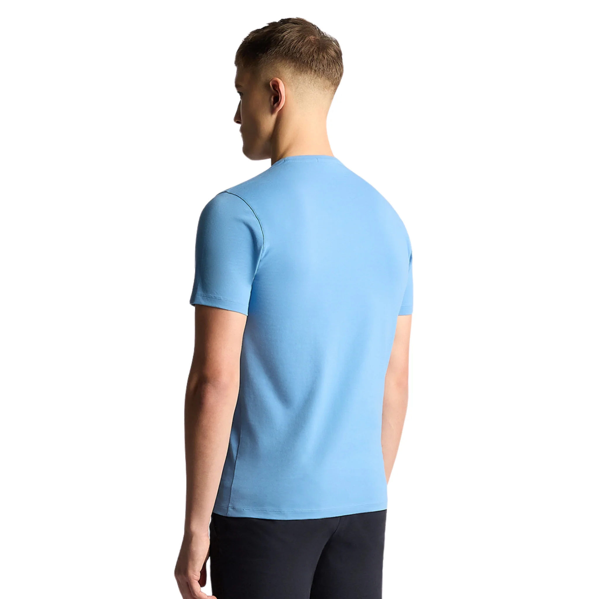 Mens Remus Uomo Blue Cotton Stretch S/s T Shirt - Image 4
