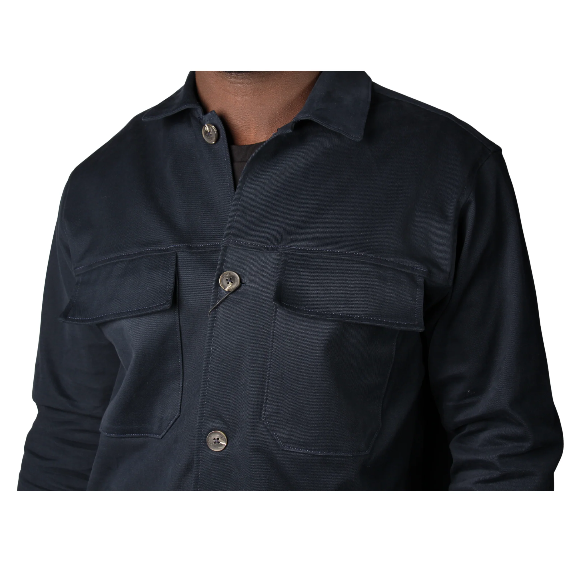 Mens Remus Uomo Dark Blue Paolo Overshirt - Image 6