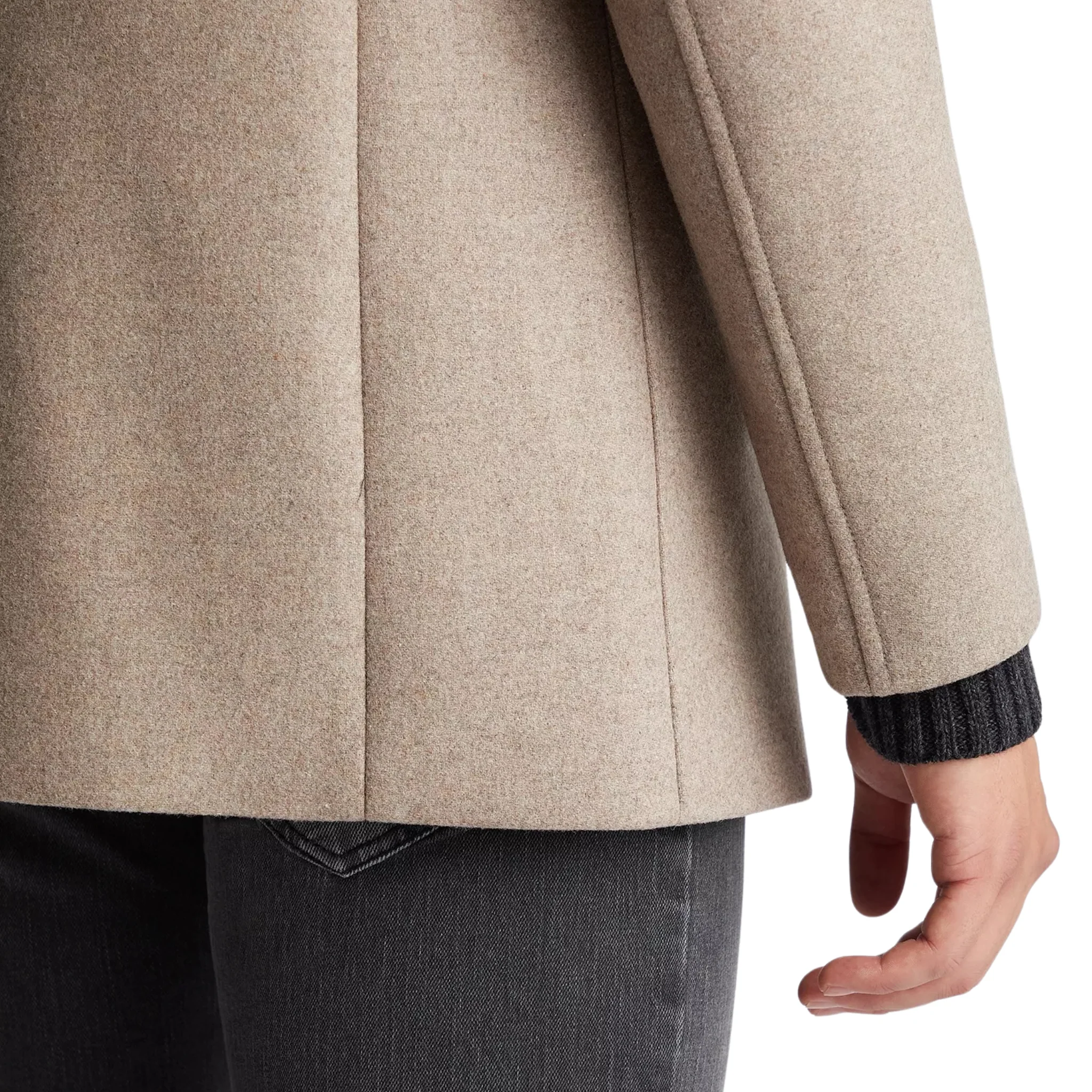 Mens Remus Uomo Fawn Jonah Coat - Image 7