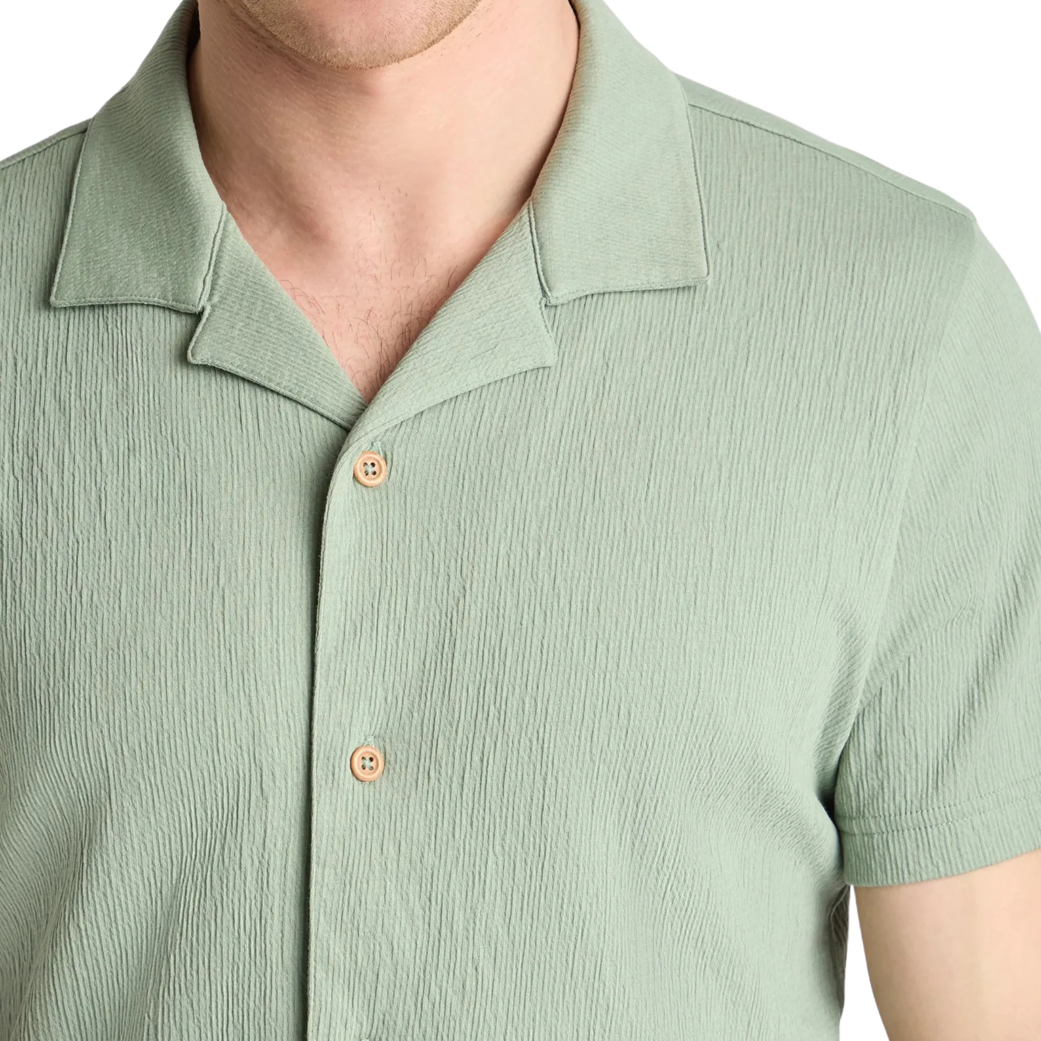 Mens Remus Uomo Iceberg Green Wrinkle Effect Jersey S/s Shirt - Image 2