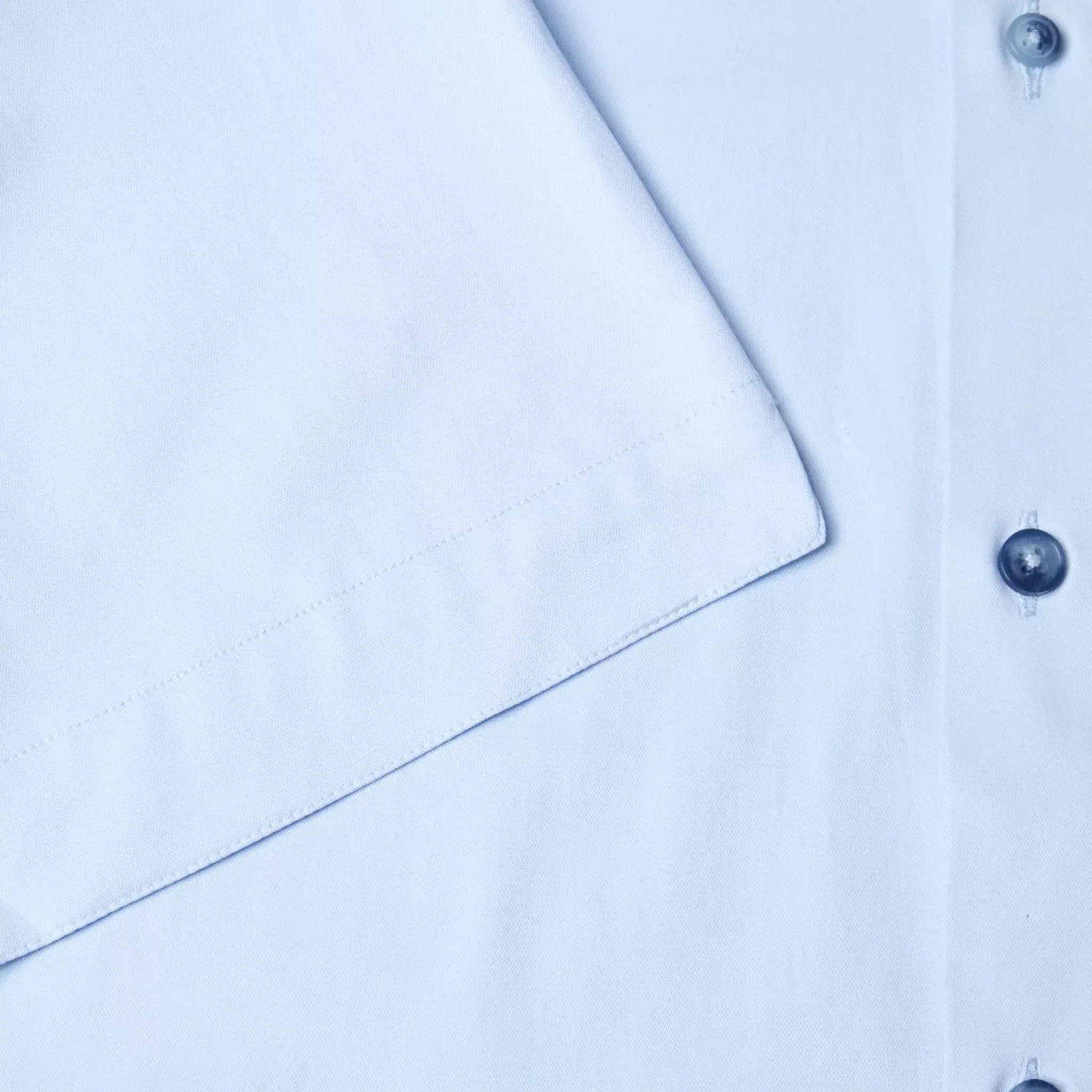 Mens Remus Uomo Light Blue Seville Tapered Fit S/s Shirt - Image 3