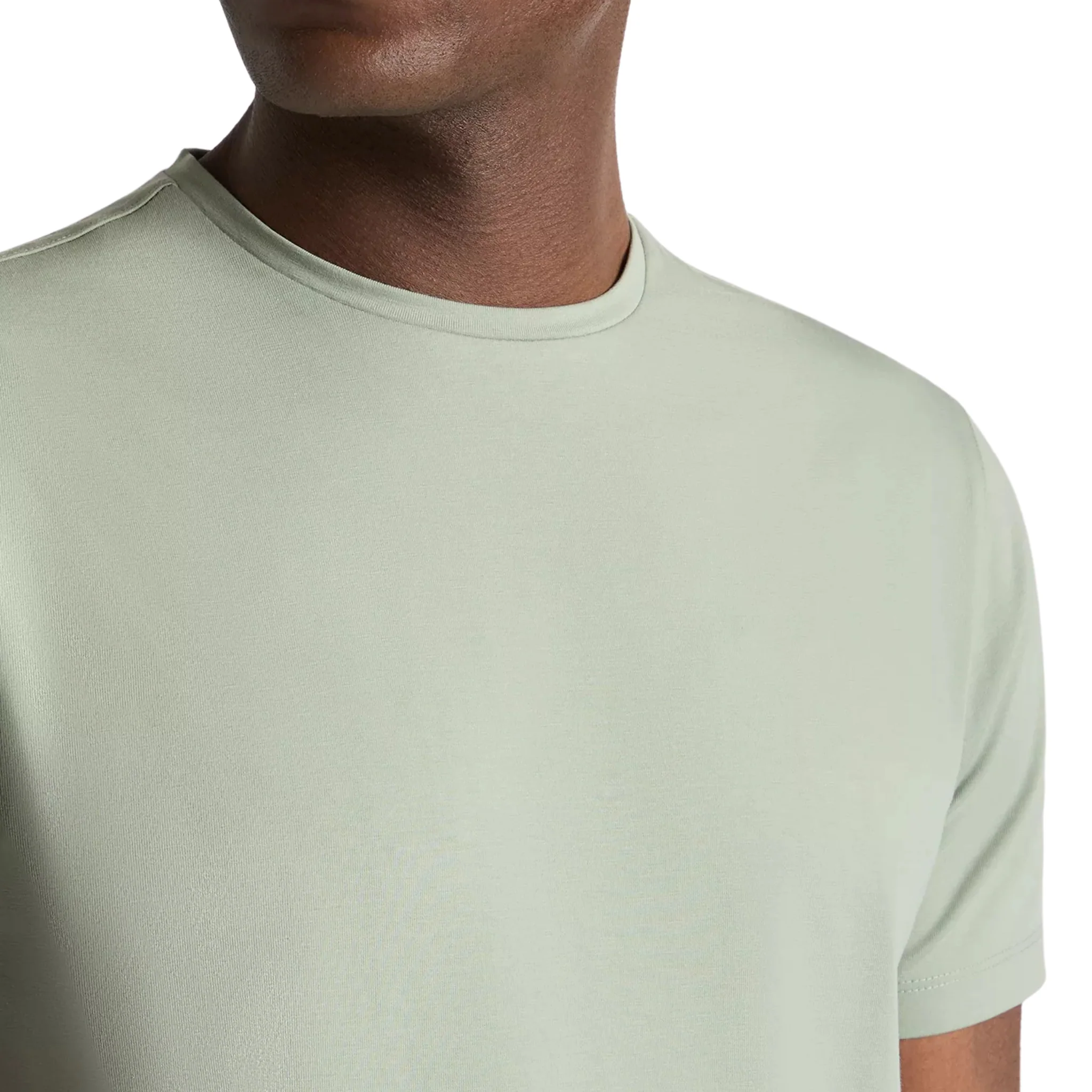 Mens Remus Uomo Light Green Cotton Stretch S/s T Shirt - Image 3