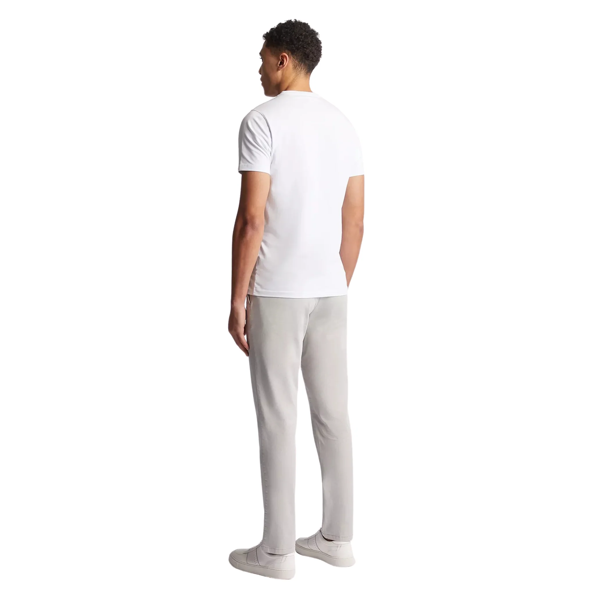 Mens Remus Uomo Light Grey Emilio Chino Trousers - Image 4