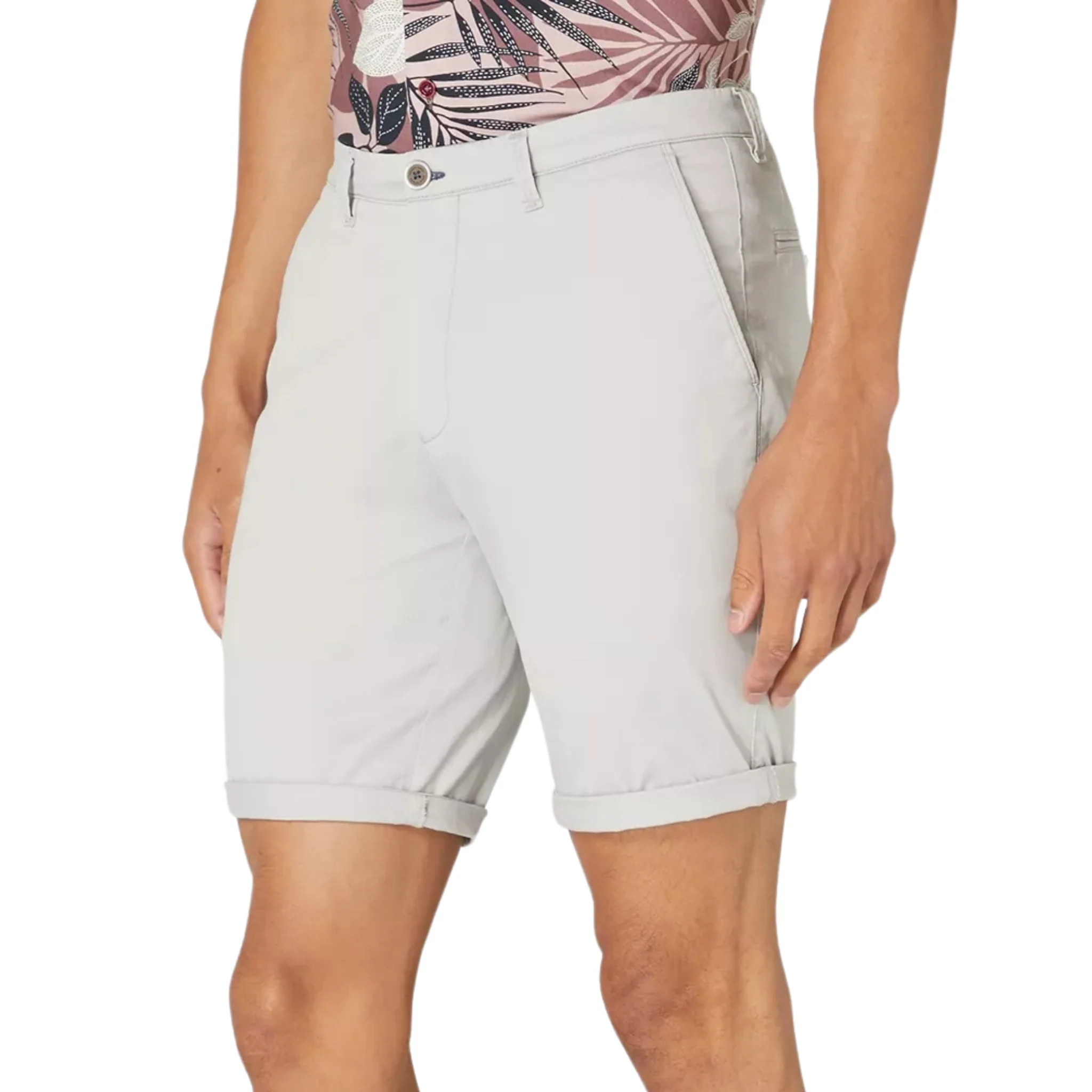 Mens Remus Uomo Light Grey Emilio Shorts - Image 2