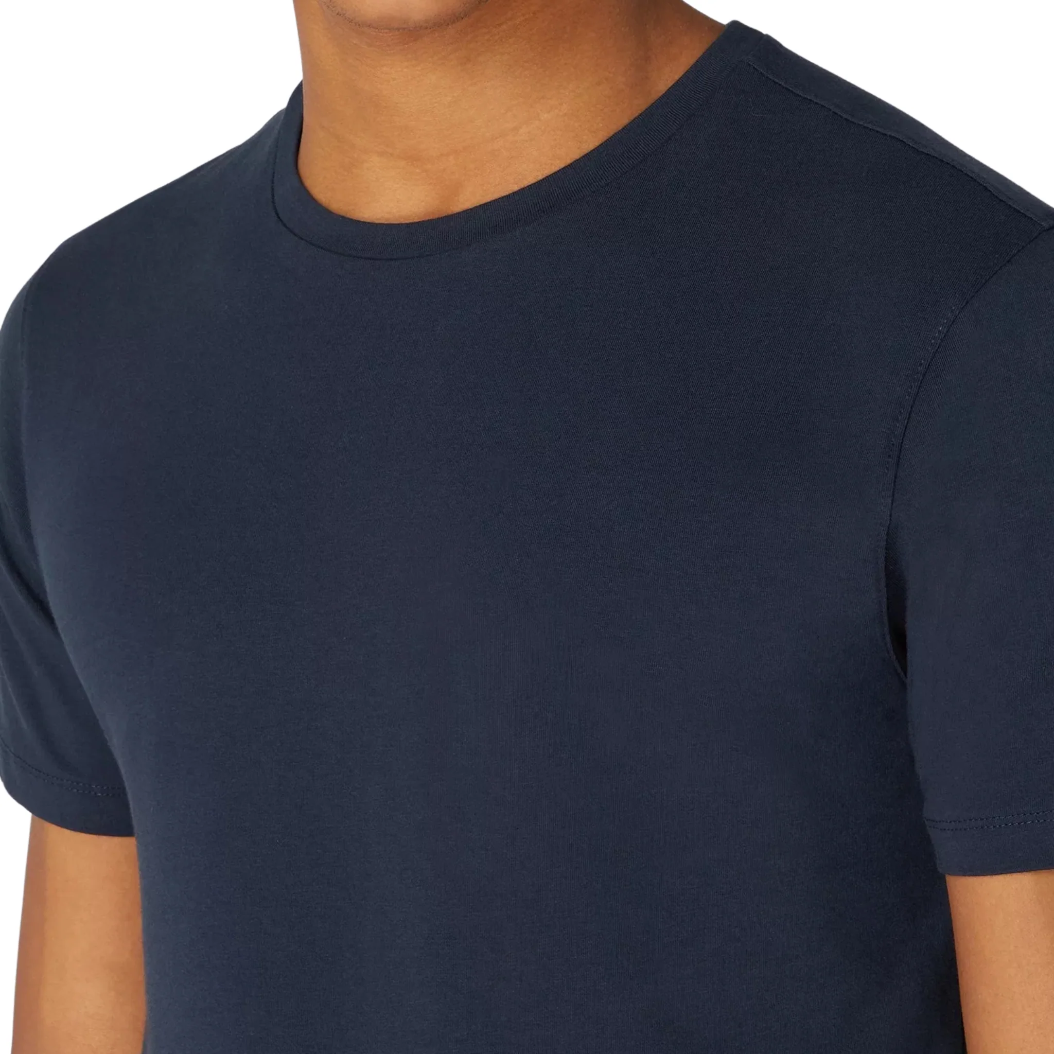 Mens Remus Uomo Navy Cotton Stretch S/s T Shirt - Image 4
