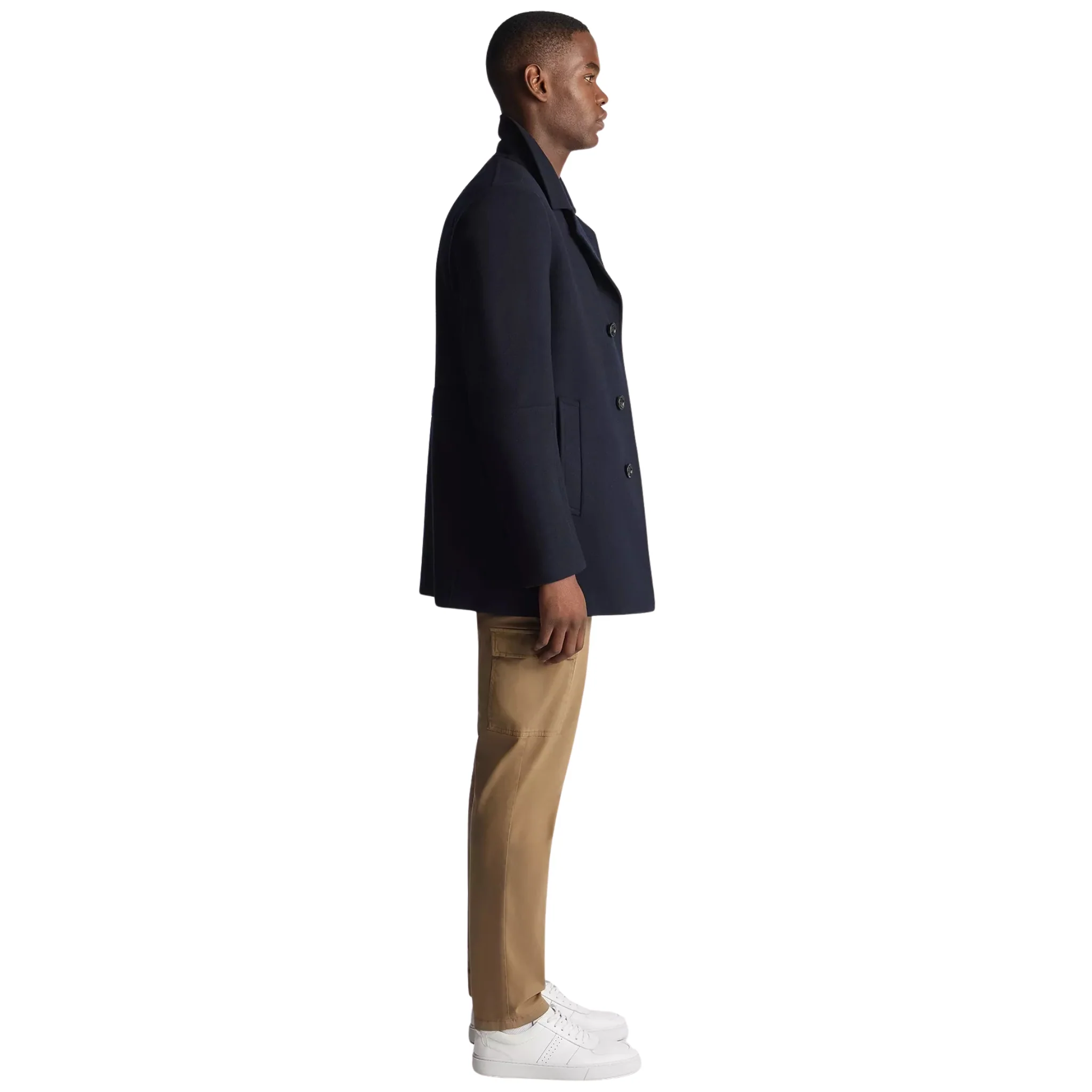 Mens Remus Uomo Navy Lochlan Peacoat - Image 4
