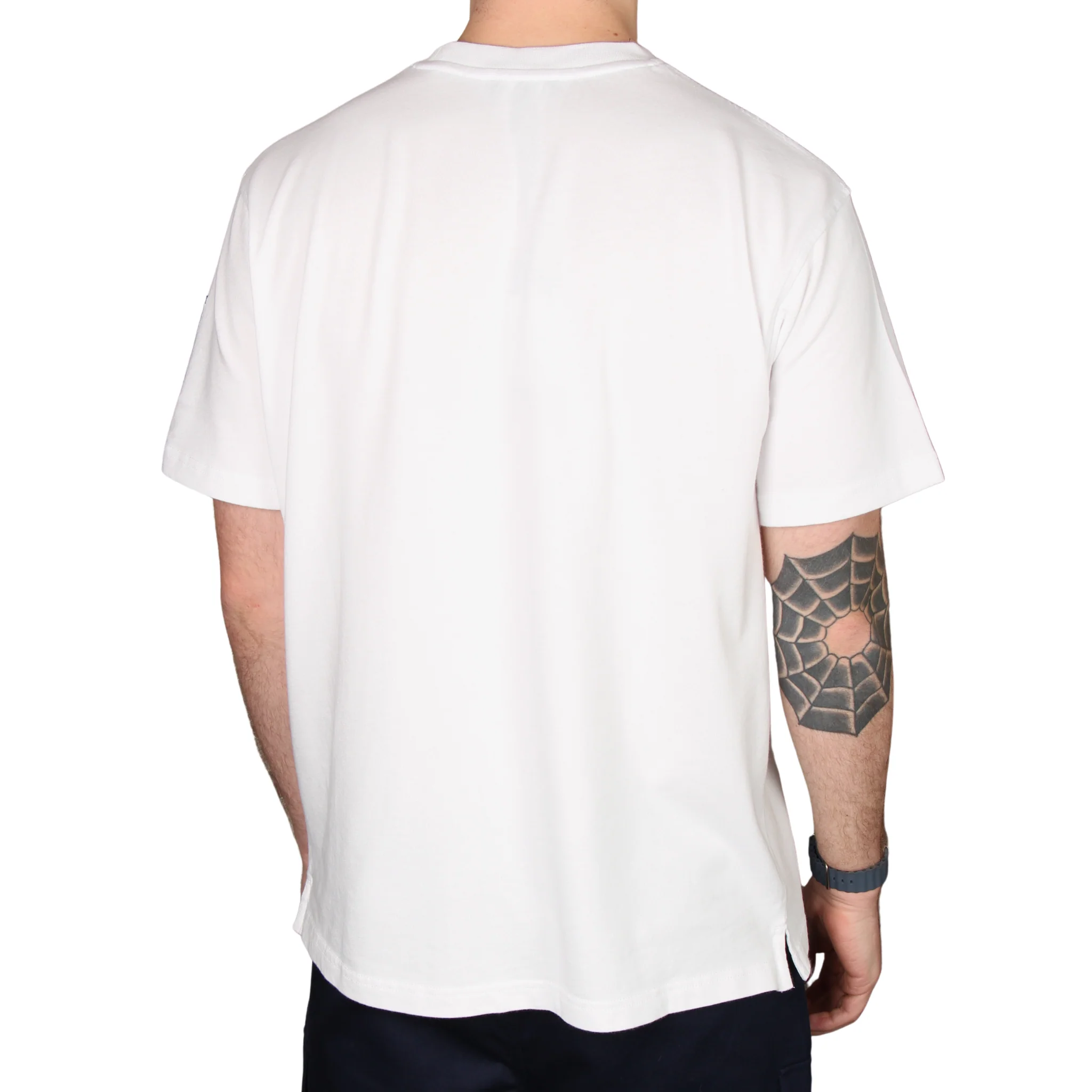 Mens Rockport White Highland Front Logo Washed S/s T Shirt - Image 2