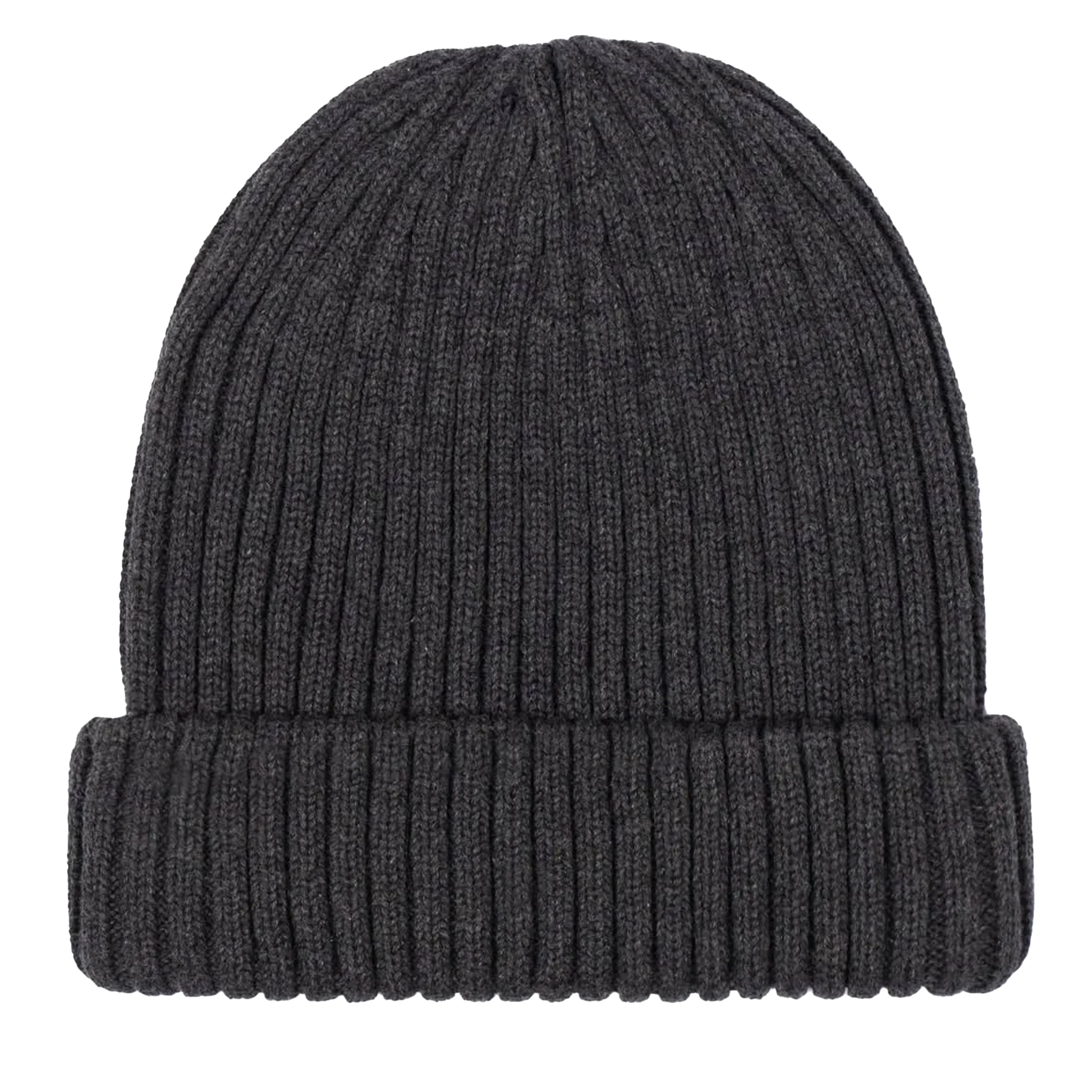 Mens Sandbanks Anthracite Badge Logo Beanie - Image 3