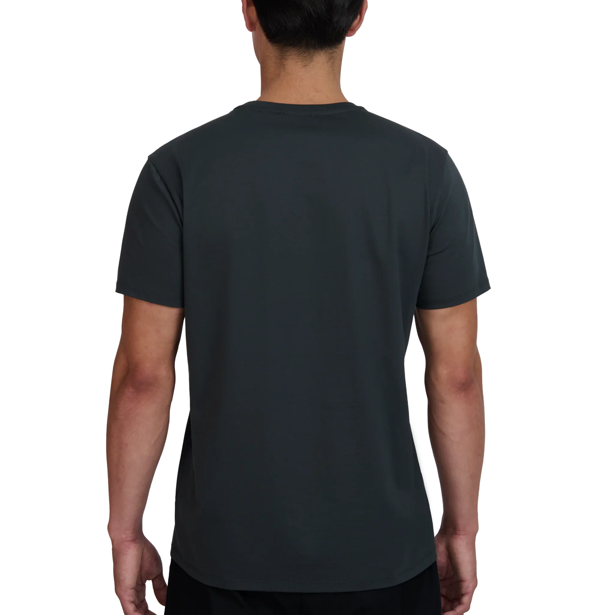 Mens Sandbanks Anthracite Mercerised Badge S/s T Shirt - Image 5