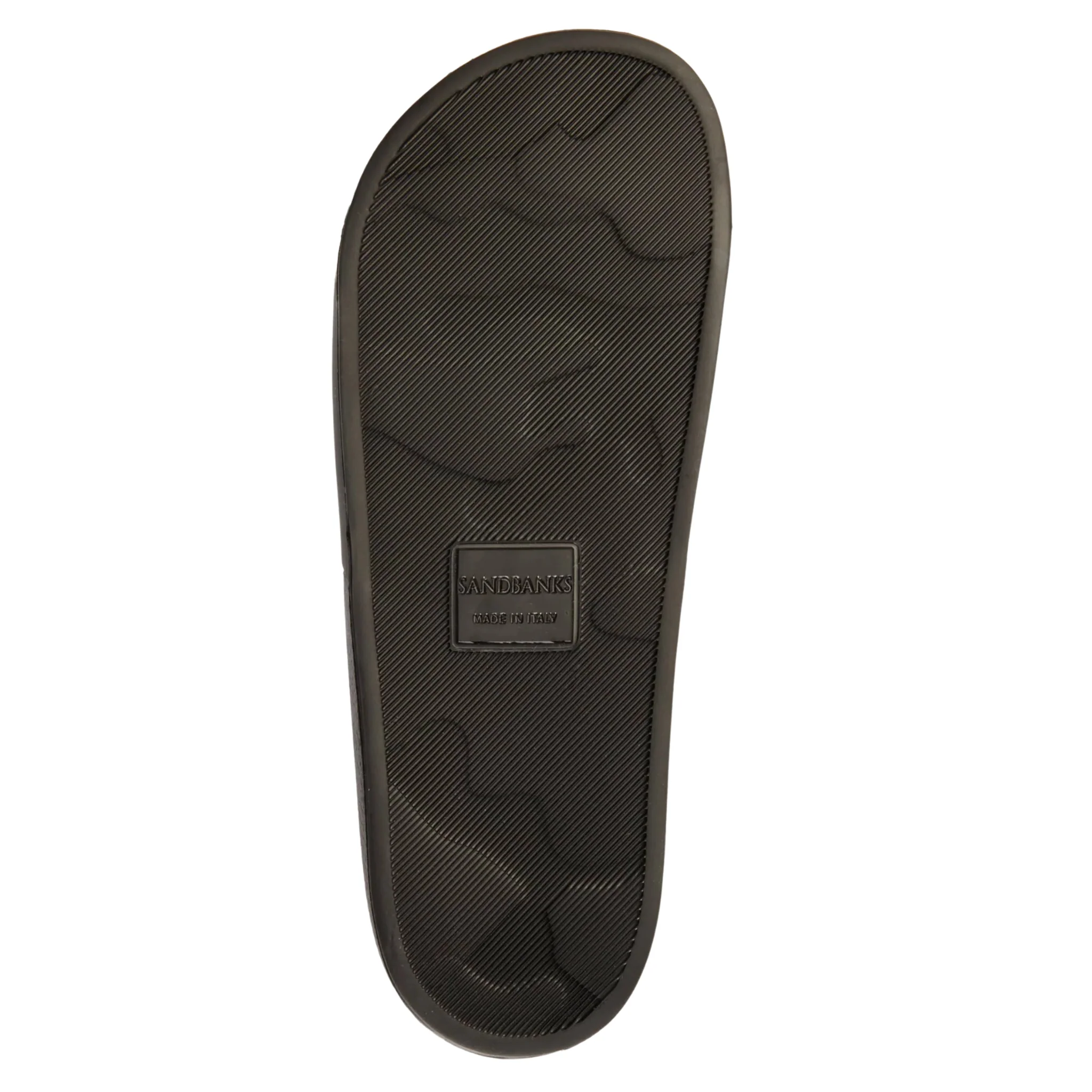 Mens Sandbanks Black Badge Logo Slides - Image 3