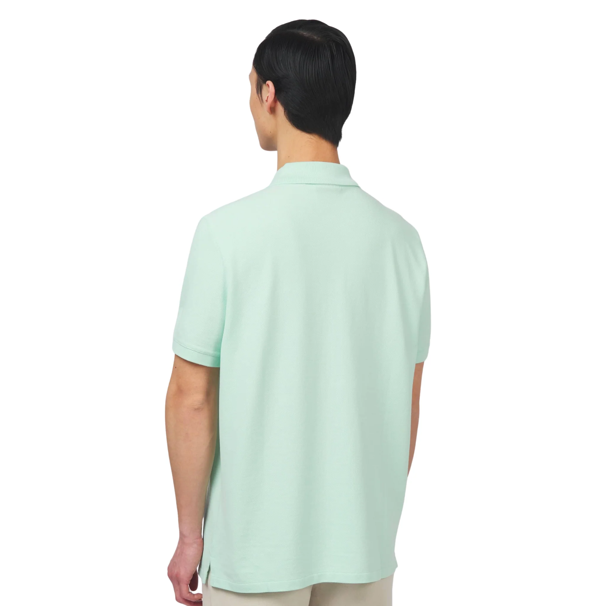 Mens Sandbanks Mint Badge Logo S/s Polo Shirt - Image 3