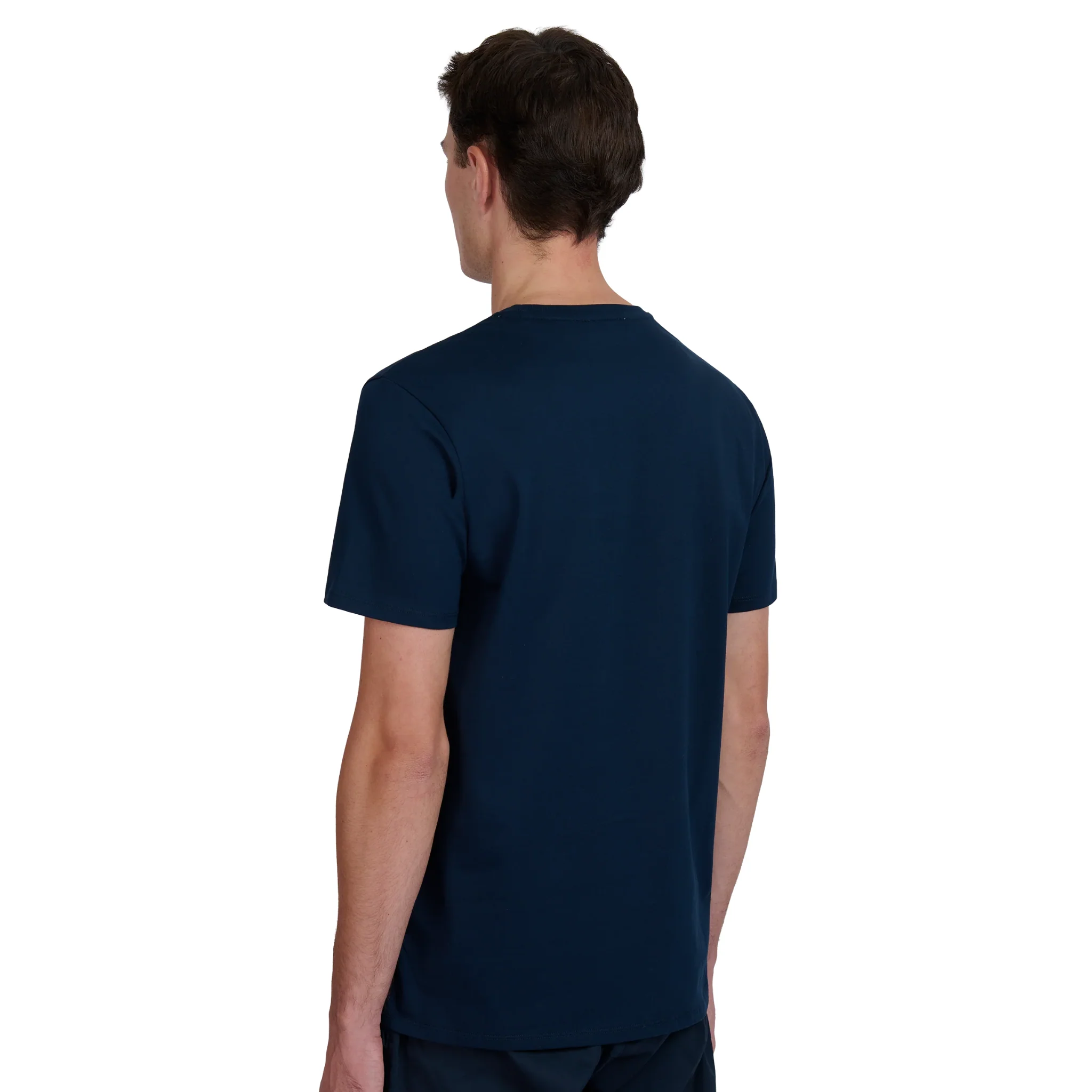 Mens Sandbanks Navy Mercerised Badge S/s T Shirt - Image 5