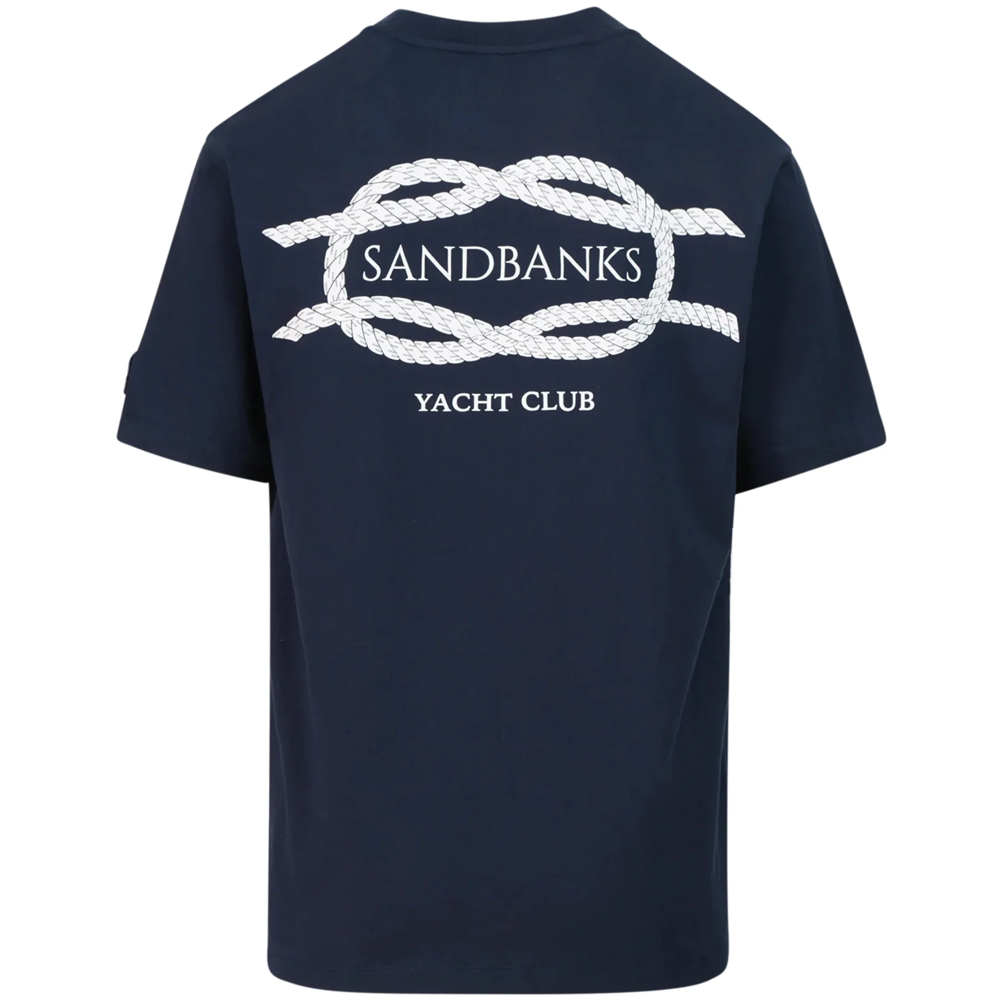 Mens Sandbanks Navy Yacht Club S/s T Shirt - Image 2