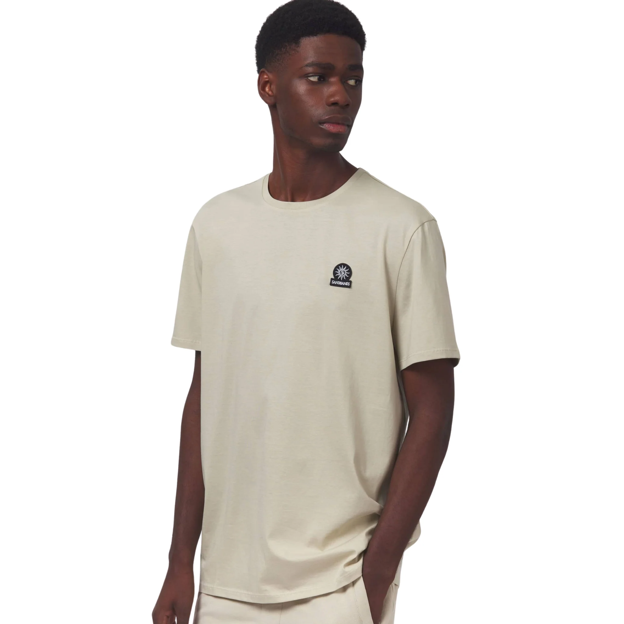 Mens Sandbanks Stone Badge Logo S/s T Shirt - Image 4