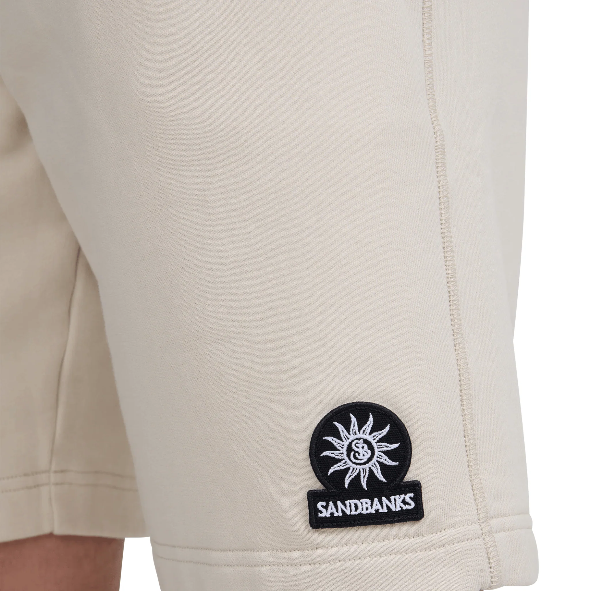 Mens Sandbanks Stone Badge Logo Sweat Shorts - Image 3