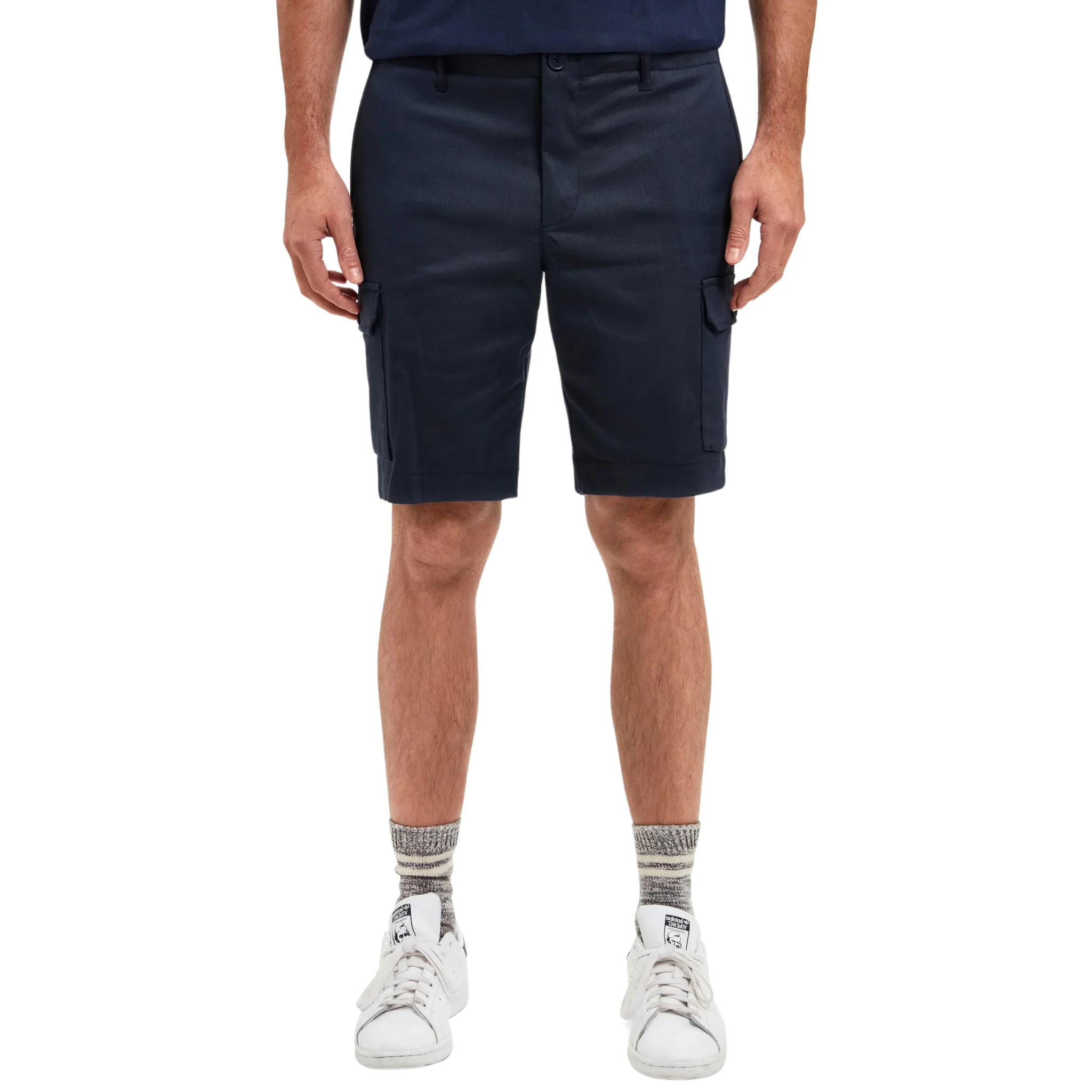 Mens Sealskinz Navy Brampton Cargo Shorts - Image 2