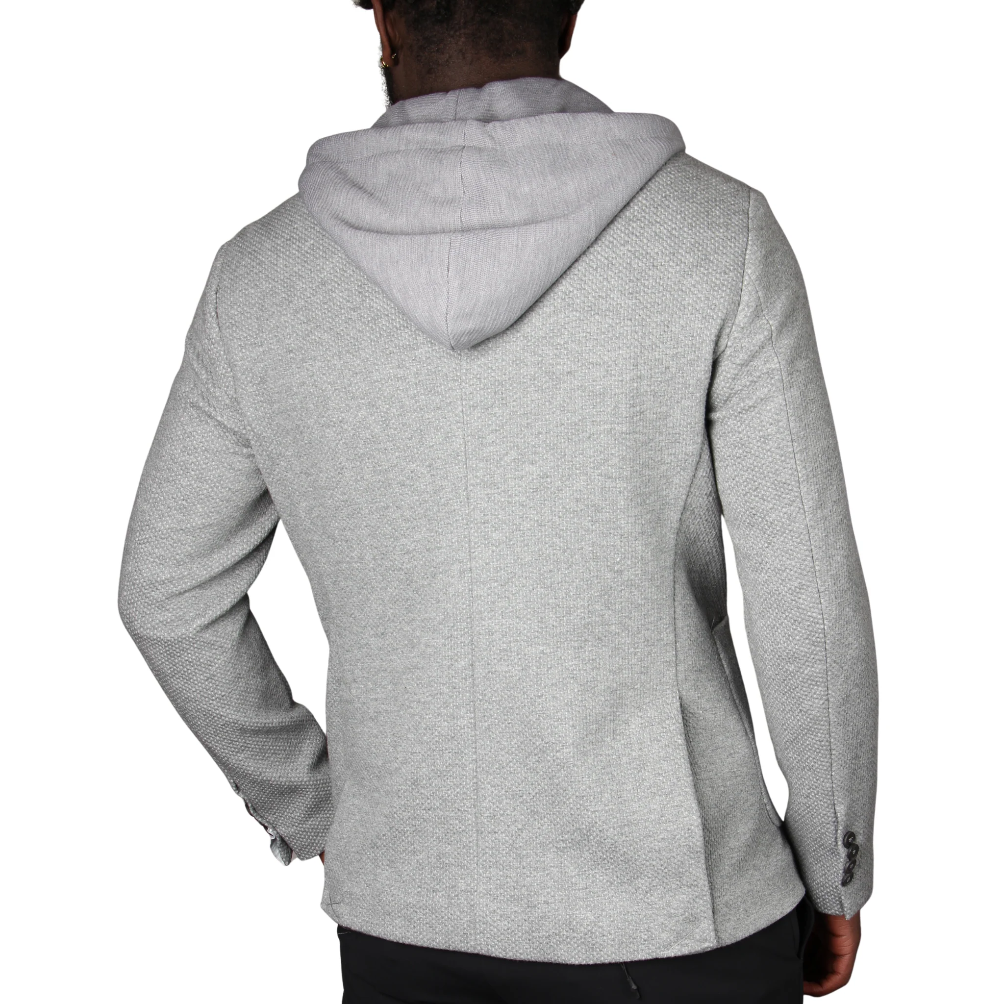 Mens SEINSE Perla Grey Blazer with Insert - Image 2