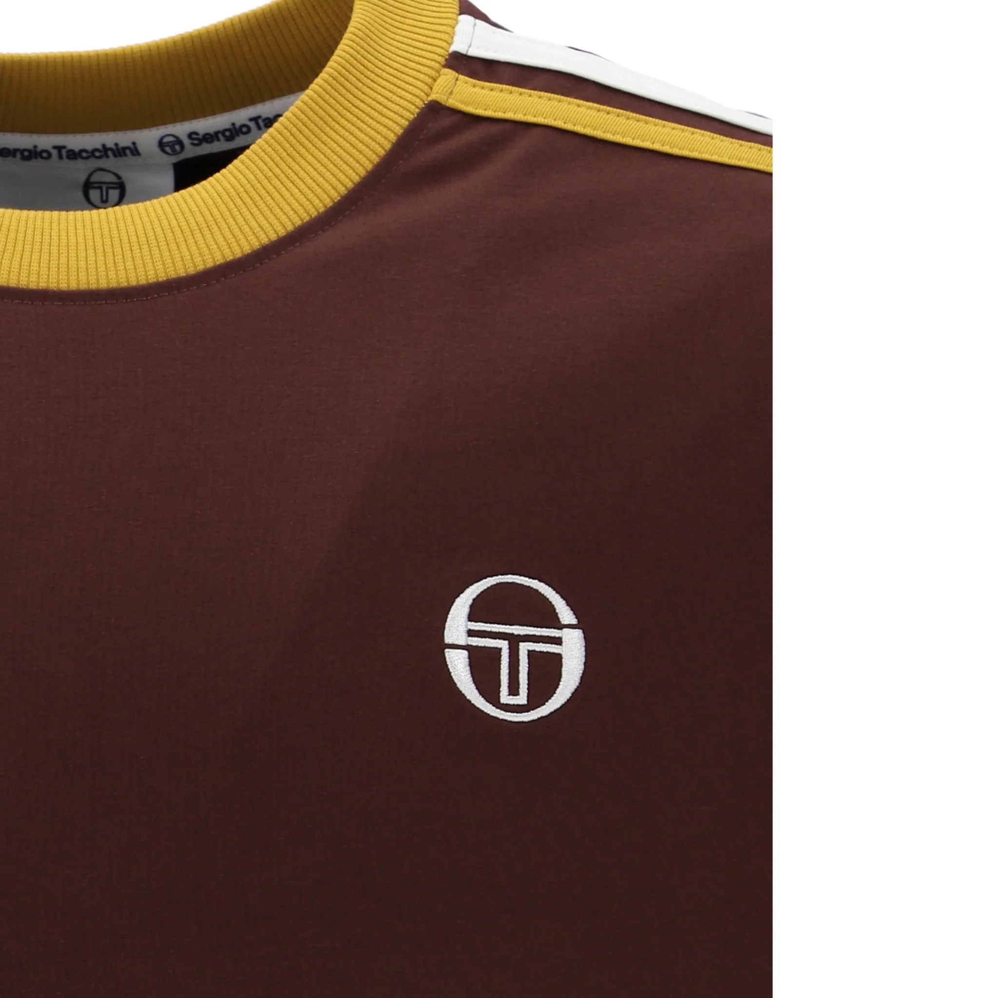 Mens Sergio Tacchini Bitter Chocolate Triste S/s T Shirt - Image 3