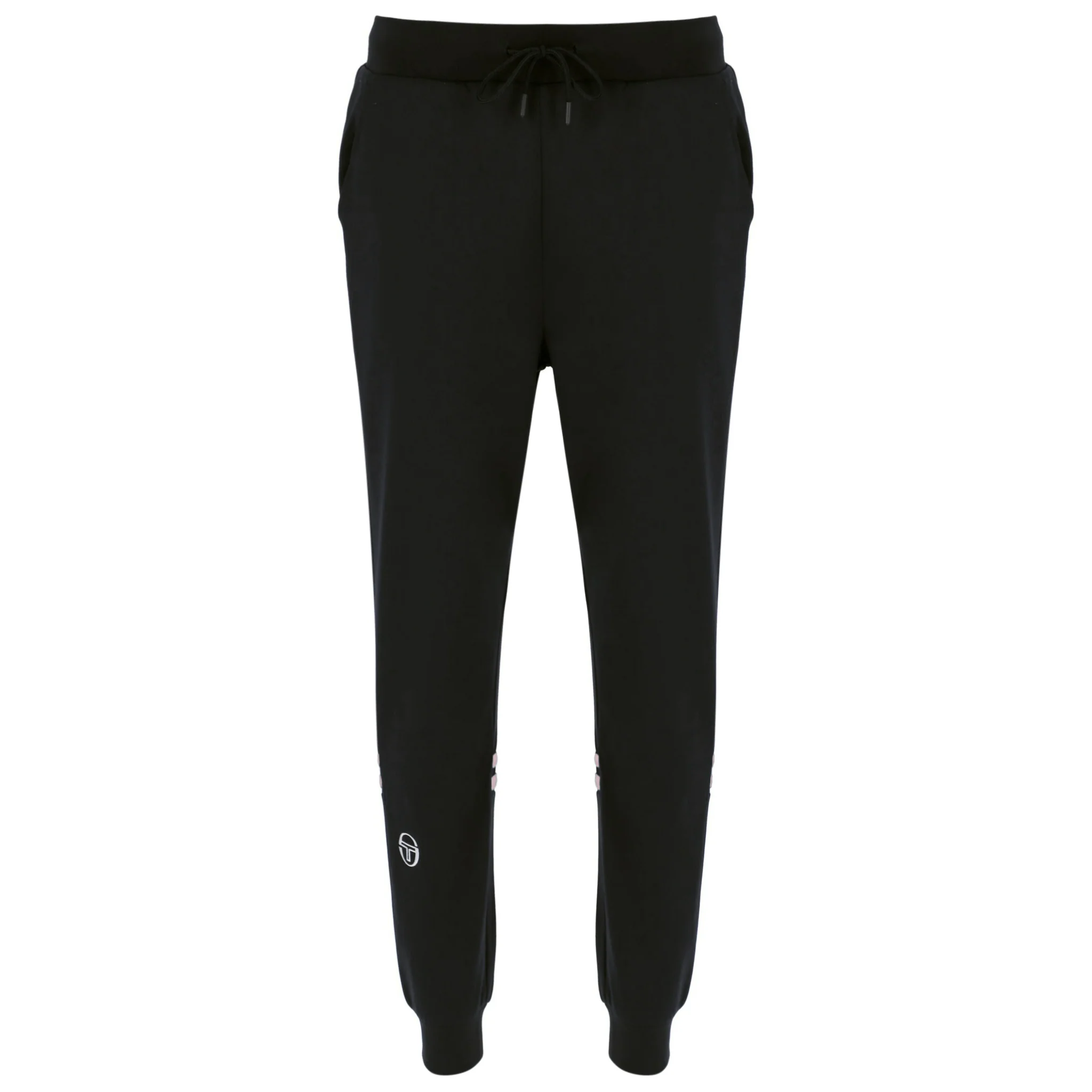 Mens Sergio Tacchini Black/Light Lilac Dallas Track Pants - Image 2