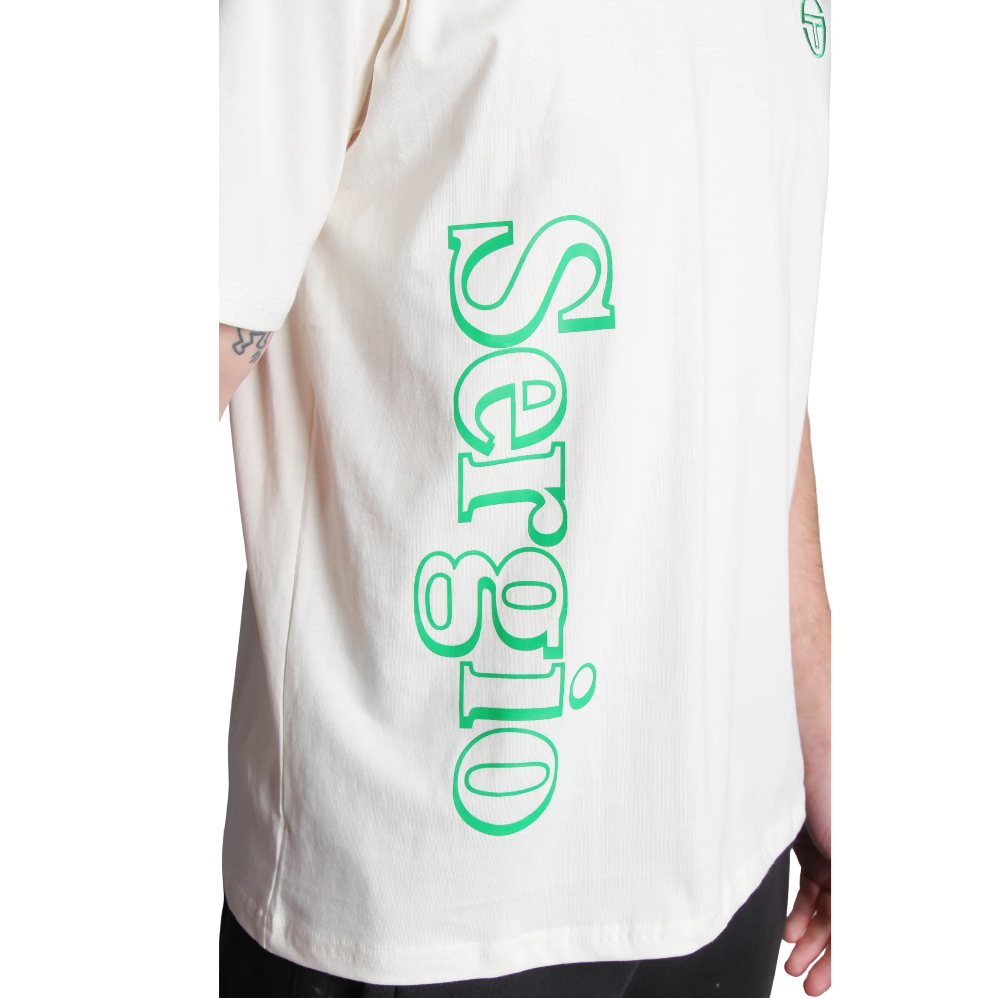 Mens Sergio Tacchini Gardenia Furato Graphic S/s T Shirt - Image 3