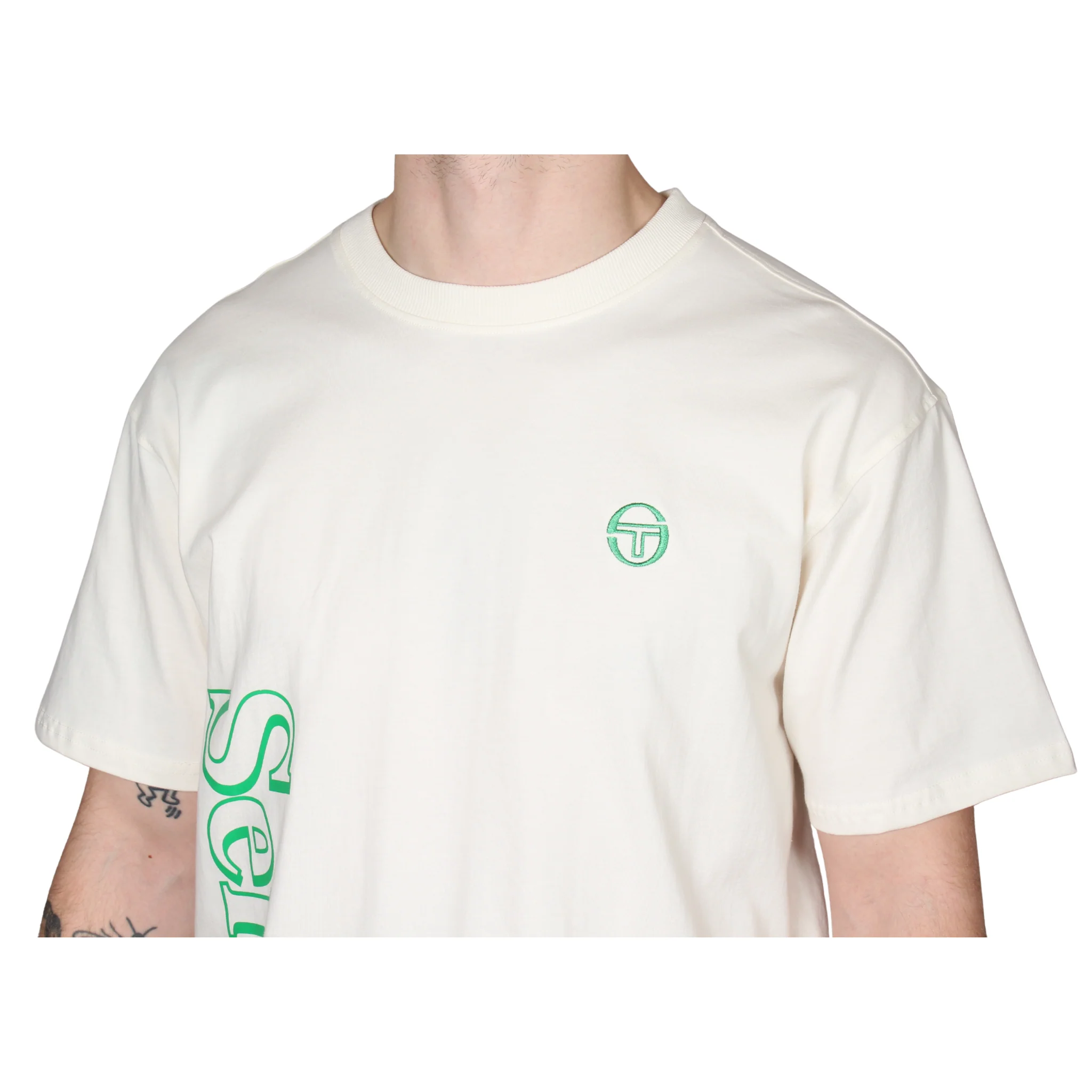 Mens Sergio Tacchini Gardenia Furato Graphic S/s T Shirt - Image 4