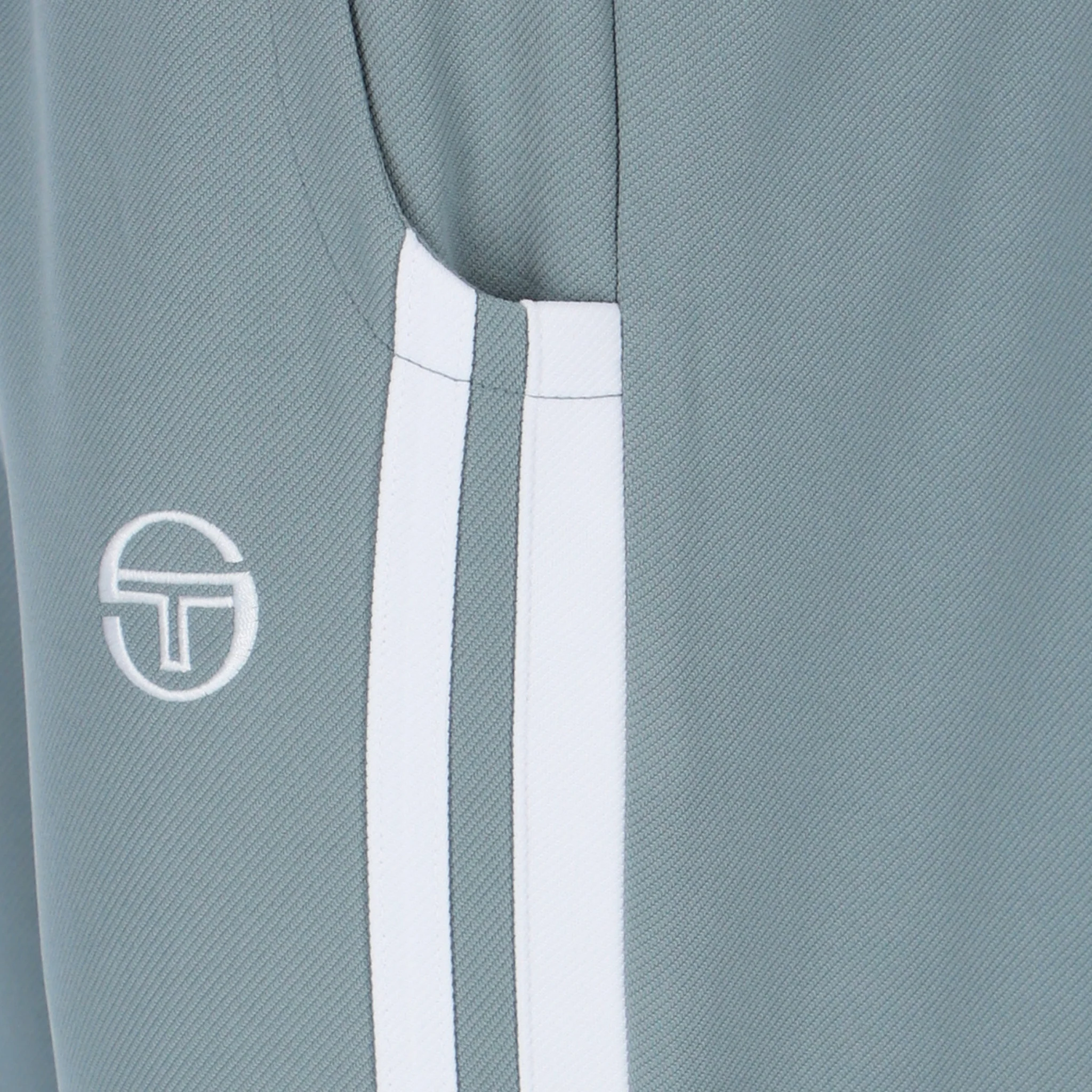 Mens Sergio Tacchini Lead/White Damarindo Track Pants - Image 5