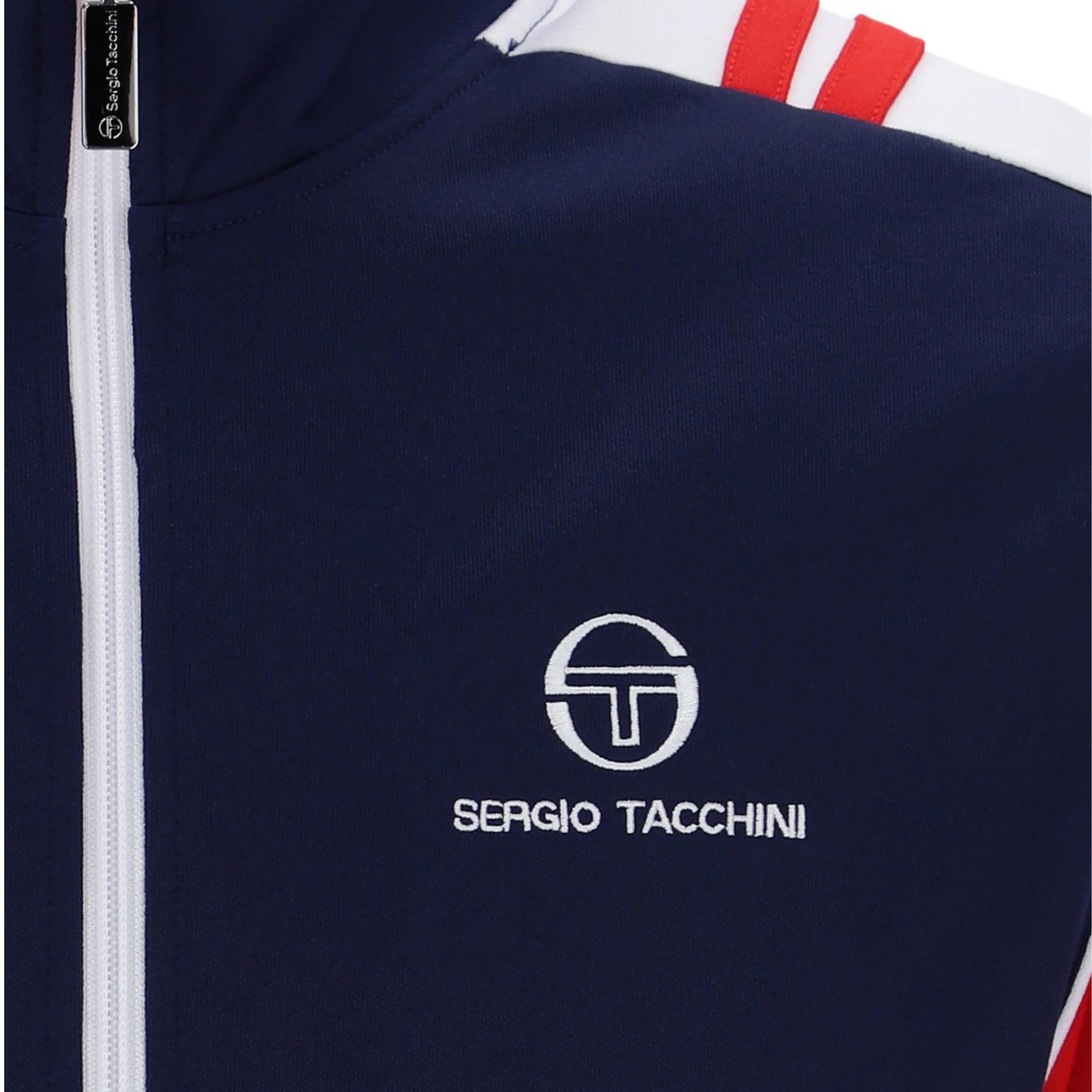 Mens Sergio Tacchini Maritime Blue/Adrenaline Rush Drive Track Top - Image 2