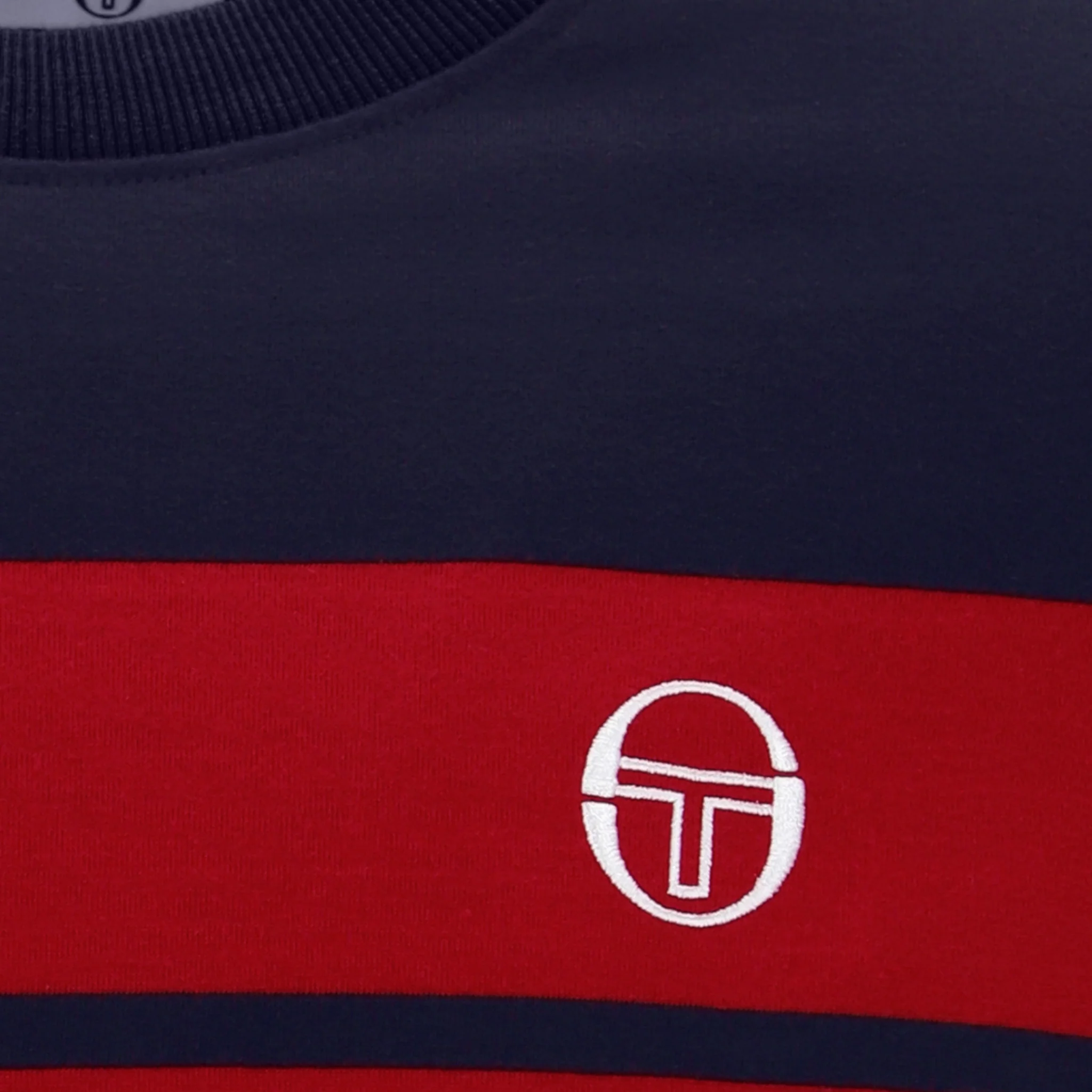 Mens Sergio Tacchini Maritime Blue/Adrenaline Rush Master S/s T Shirt - Image 3