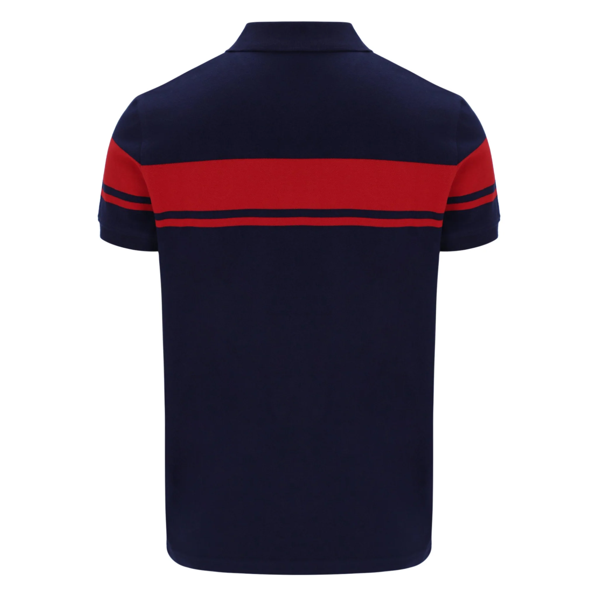 Mens Sergio Tacchini Maritime Blue/Adrenaline Rush Young Line S/s Polo - Image 4