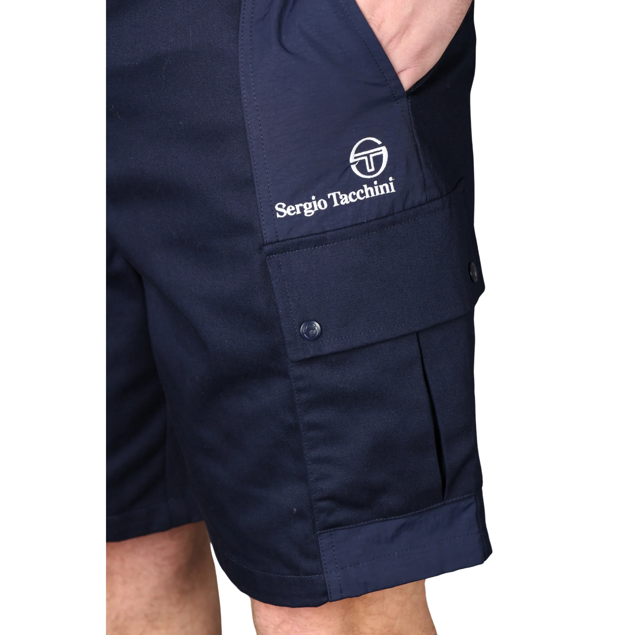 Mens Sergio Tacchini Maritime Blue Calisti Shorts - Image 3