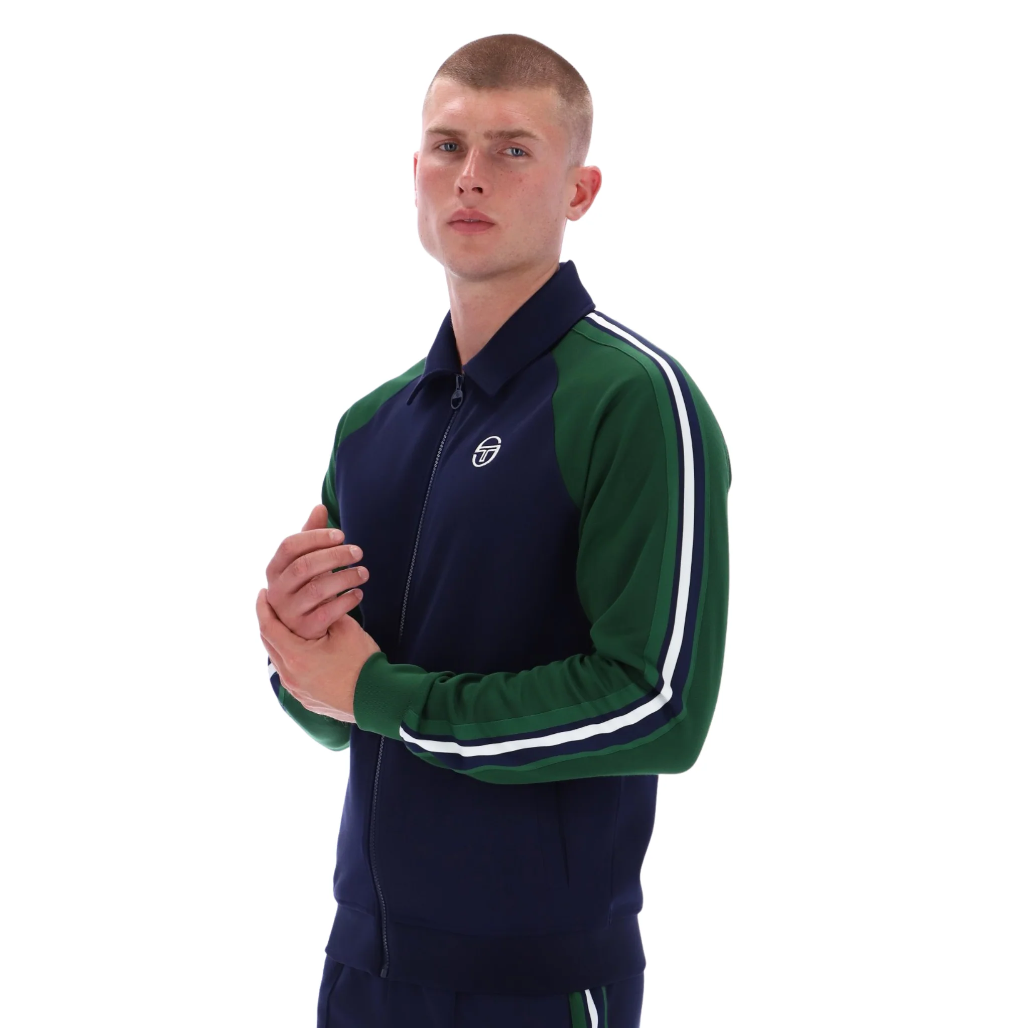 Mens Sergio Tacchini Maritime Blue/Eden Renshaw Track Top - Image 2