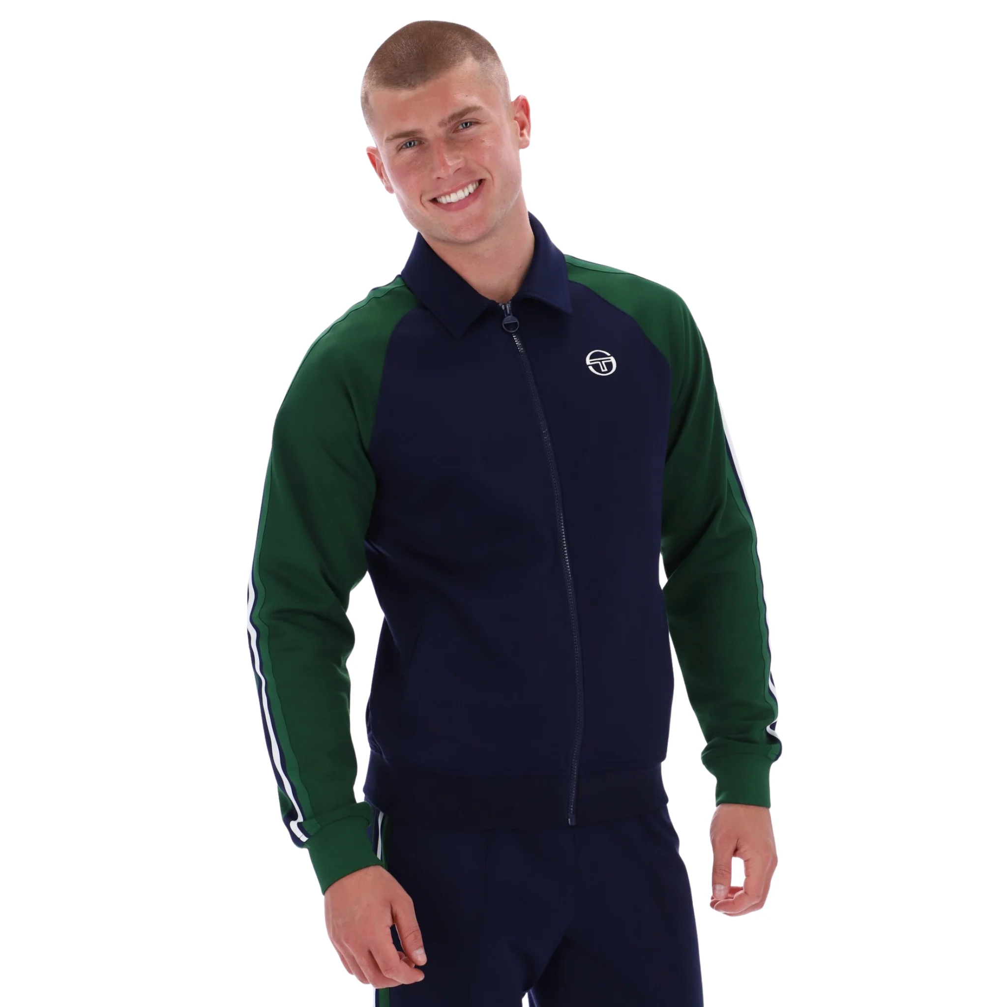 Mens Sergio Tacchini Maritime Blue/Eden Renshaw Track Top - Image 3