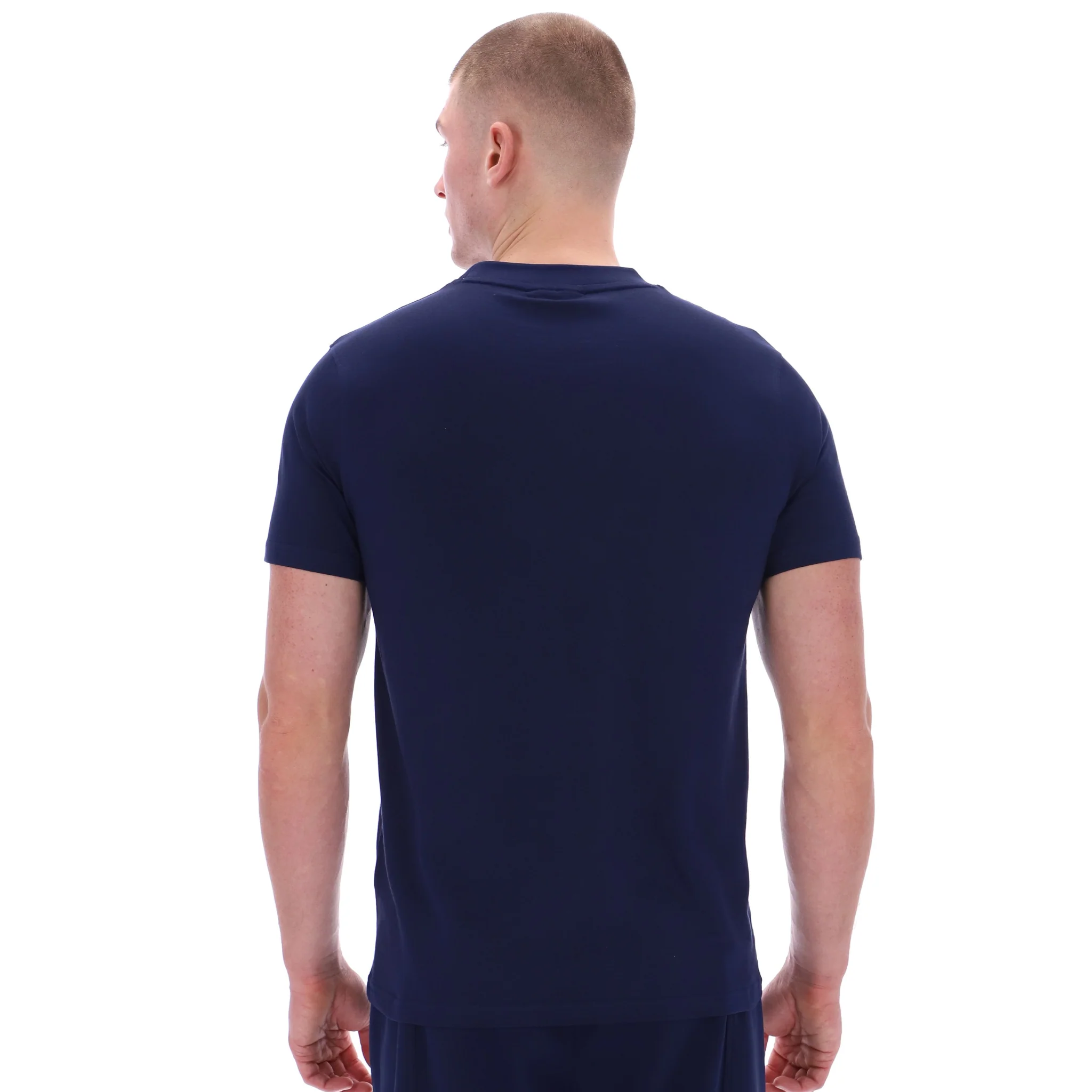 Mens Sergio Tacchini Maritime Blue Felton S/s T Shirt - Image 2