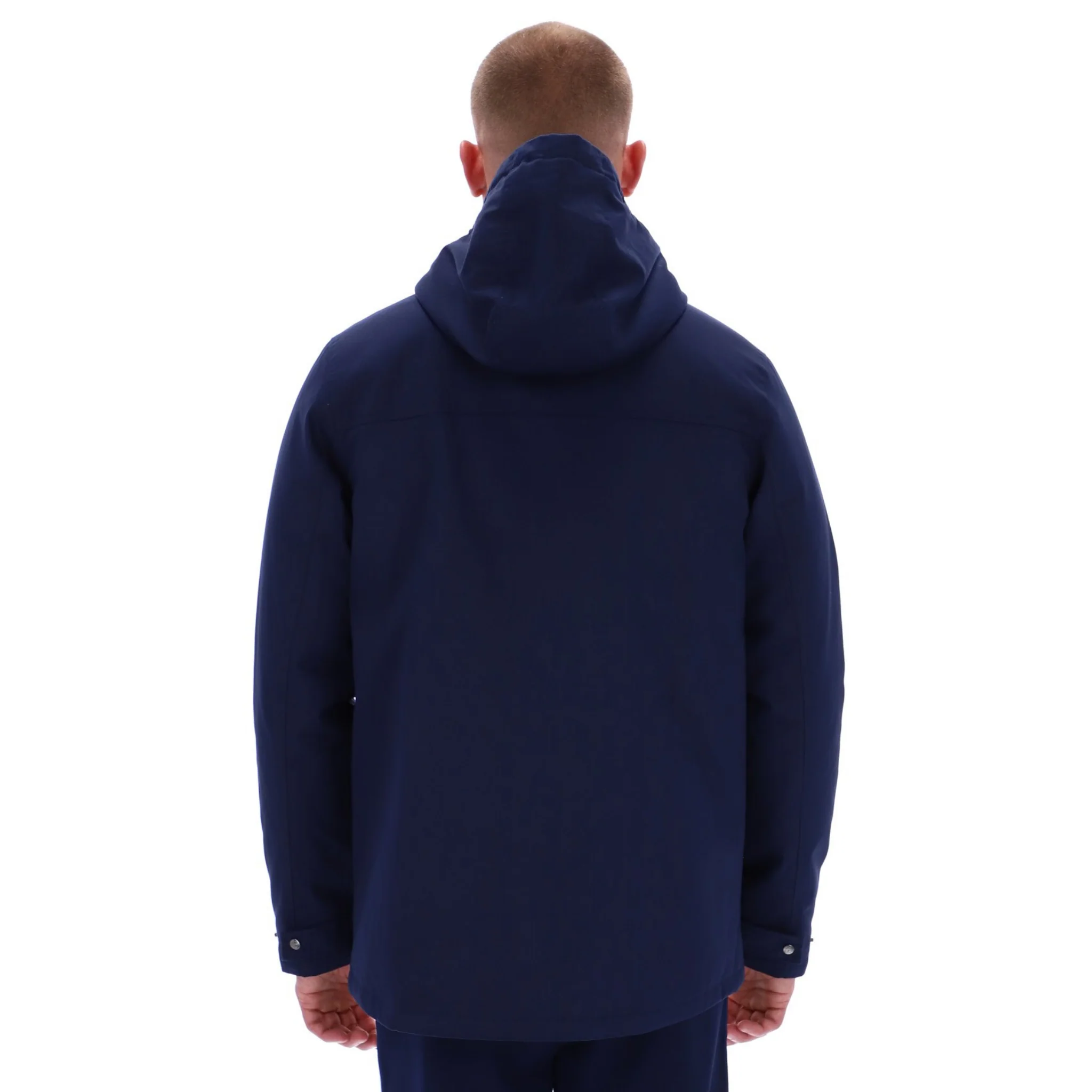 Mens Sergio Tacchini Maritime Blue Weaver Hooded Field Jacket - Image 4