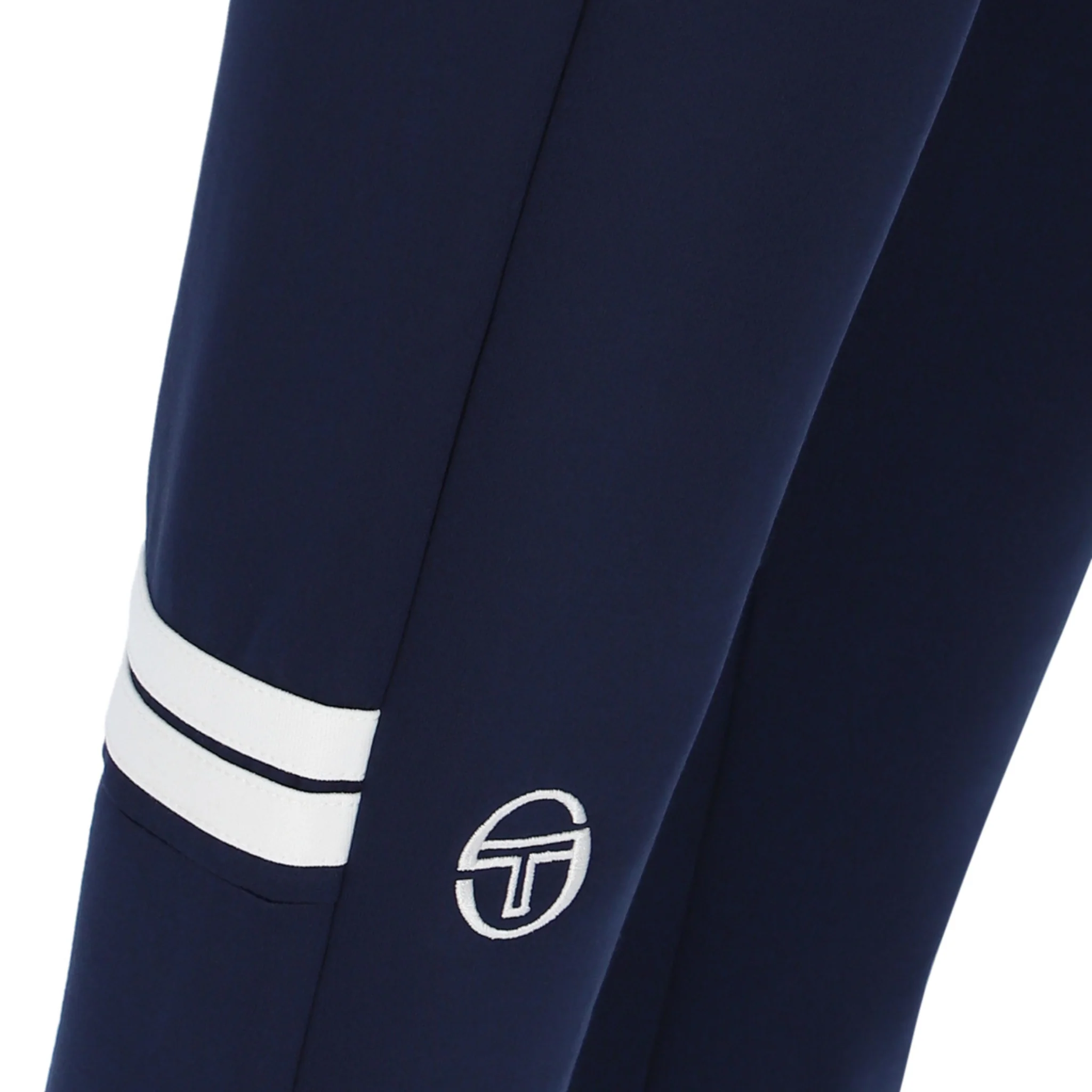 Mens Sergio Tacchini Maritime Blue/White Orion Track Pants - Image 4