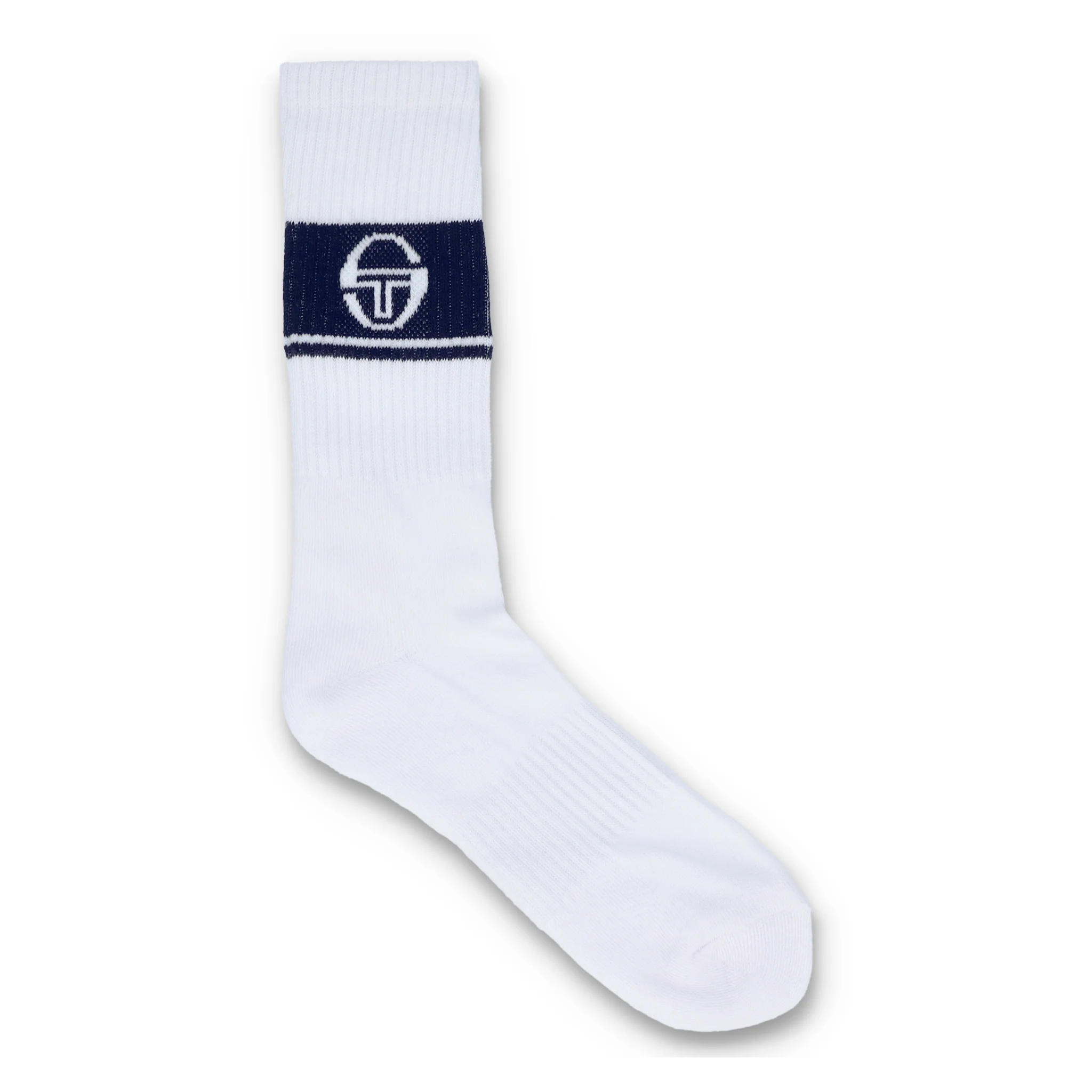 Mens Sergio Tacchini White/Maritime Blue Koos 3 Pack Socks - Image 3