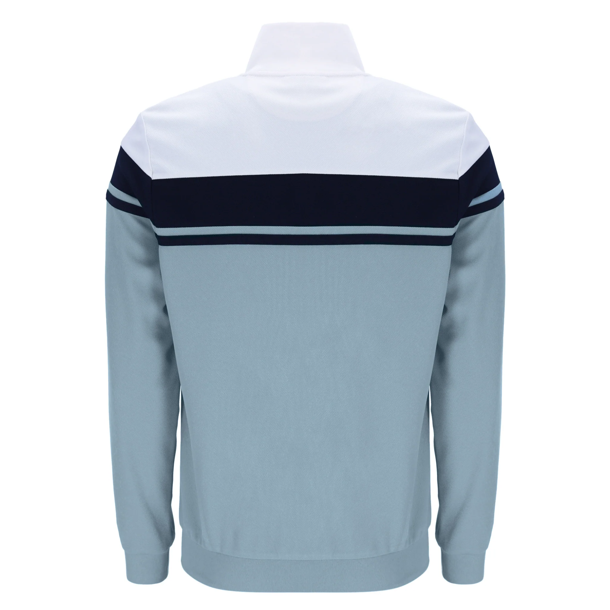 Mens Sergio Tacchini White/Maritime Blue/Lead Damarindo Track Top - Image 5