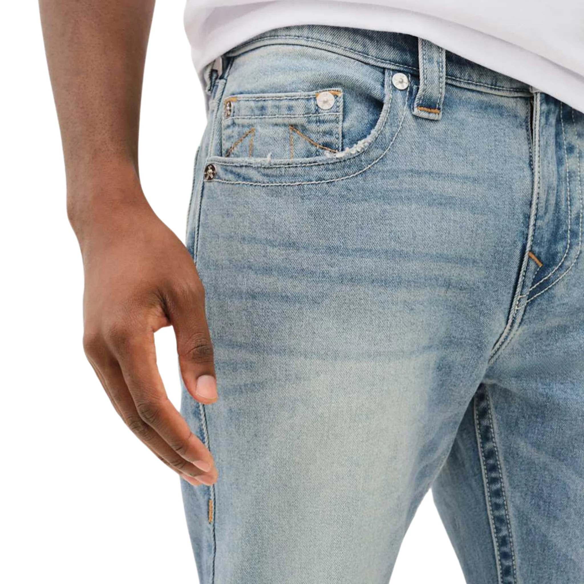 Mens True Religion Brilliant Medium Wash Rocco SN Jeans - Image 6