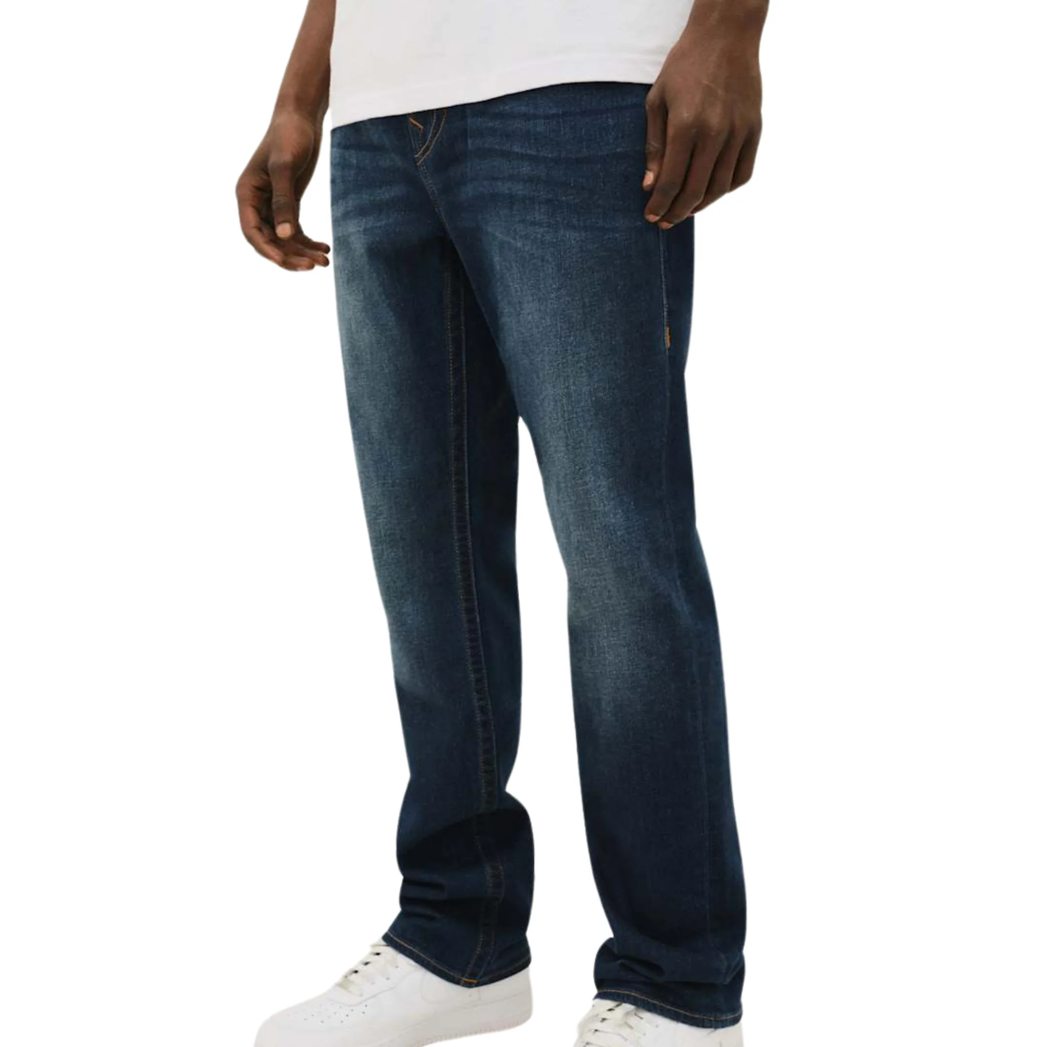 Mens True Religion Damon Dark Wash Ricky SN Flap Jeans - Image 3