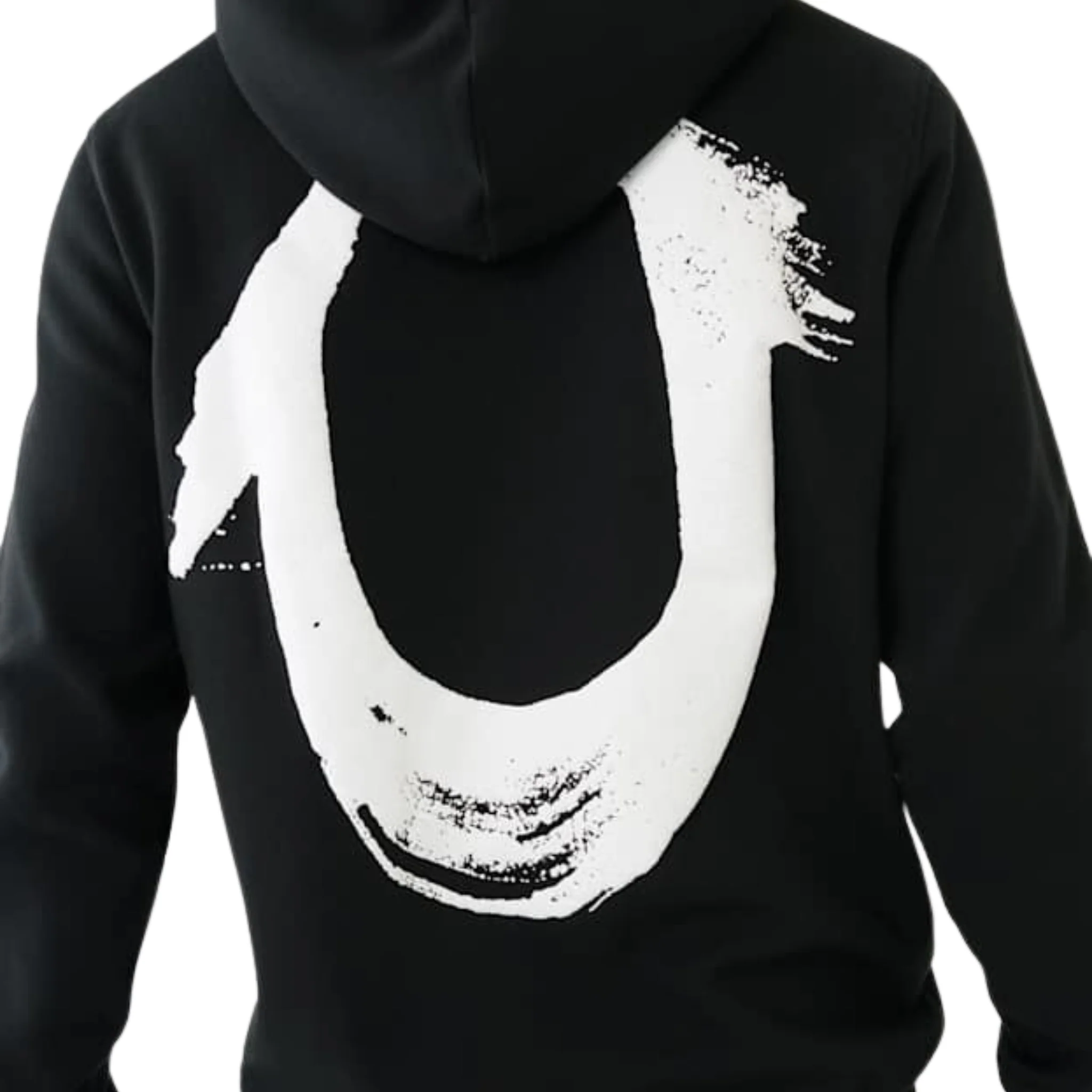 Mens True Religion Jet Black Painted HS Hoodie - Image 2