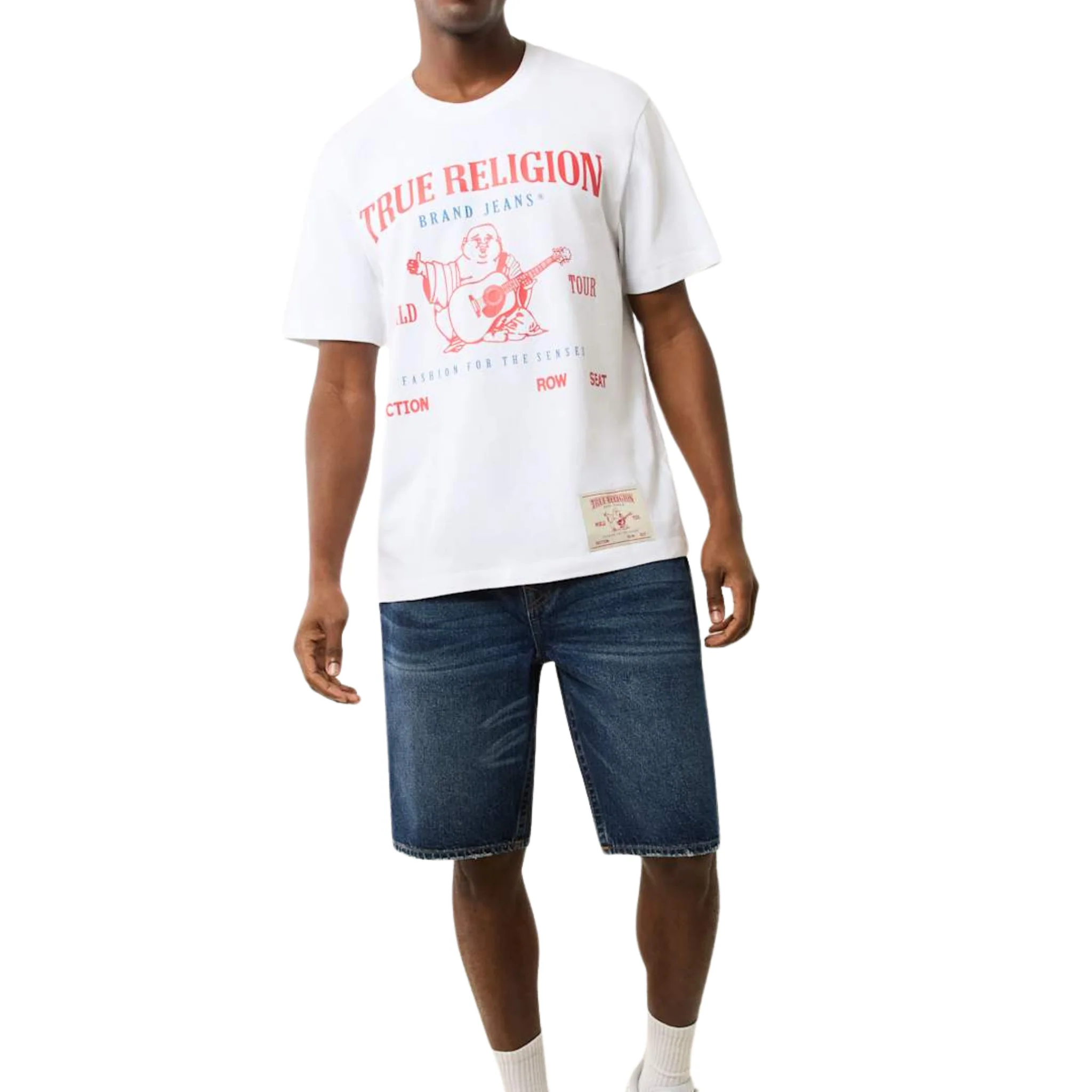 Mens True Religion Optic White SRS Graphic S/s T Shirt - Image 5