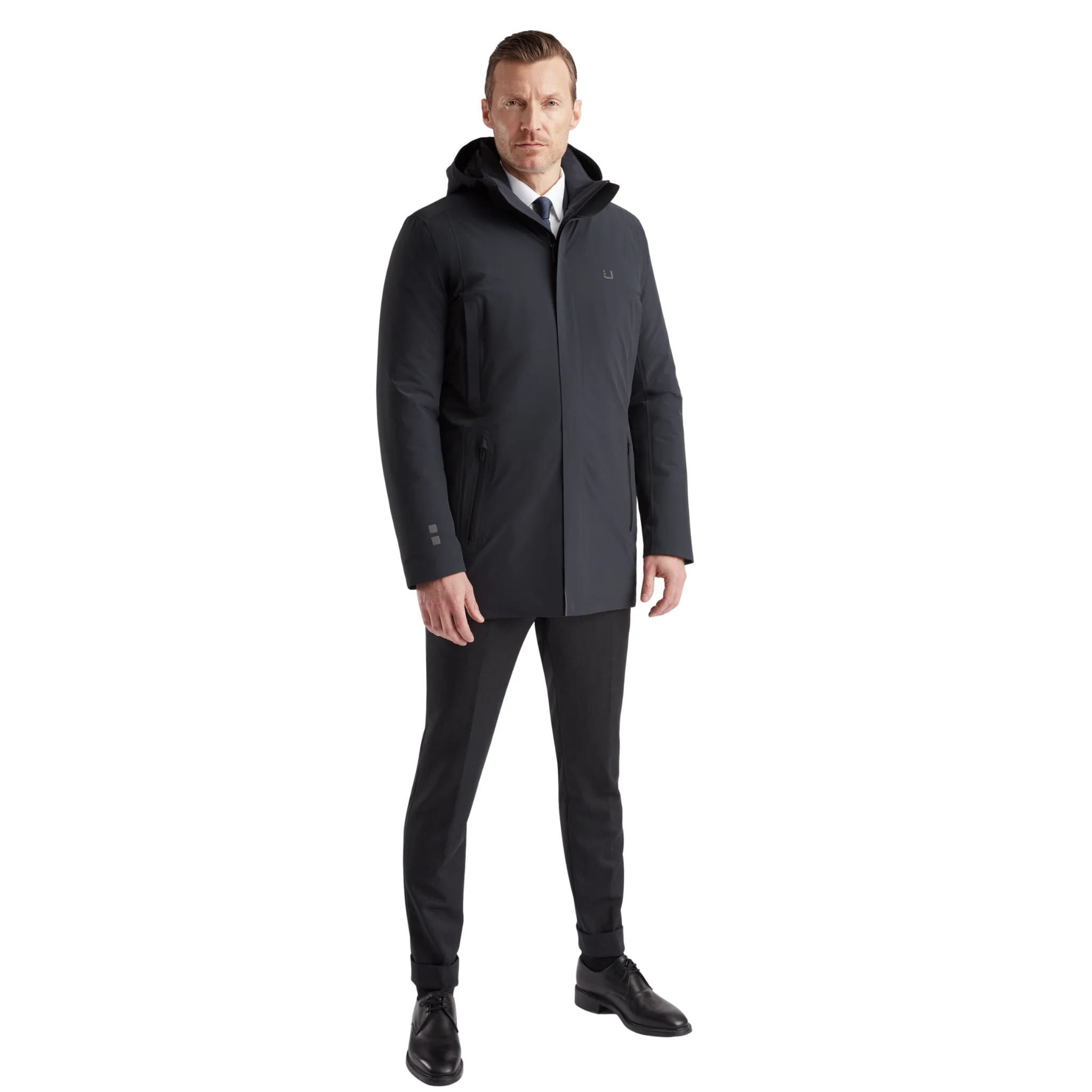 Mens UBR Black Storm Regulator Parka - Image 3