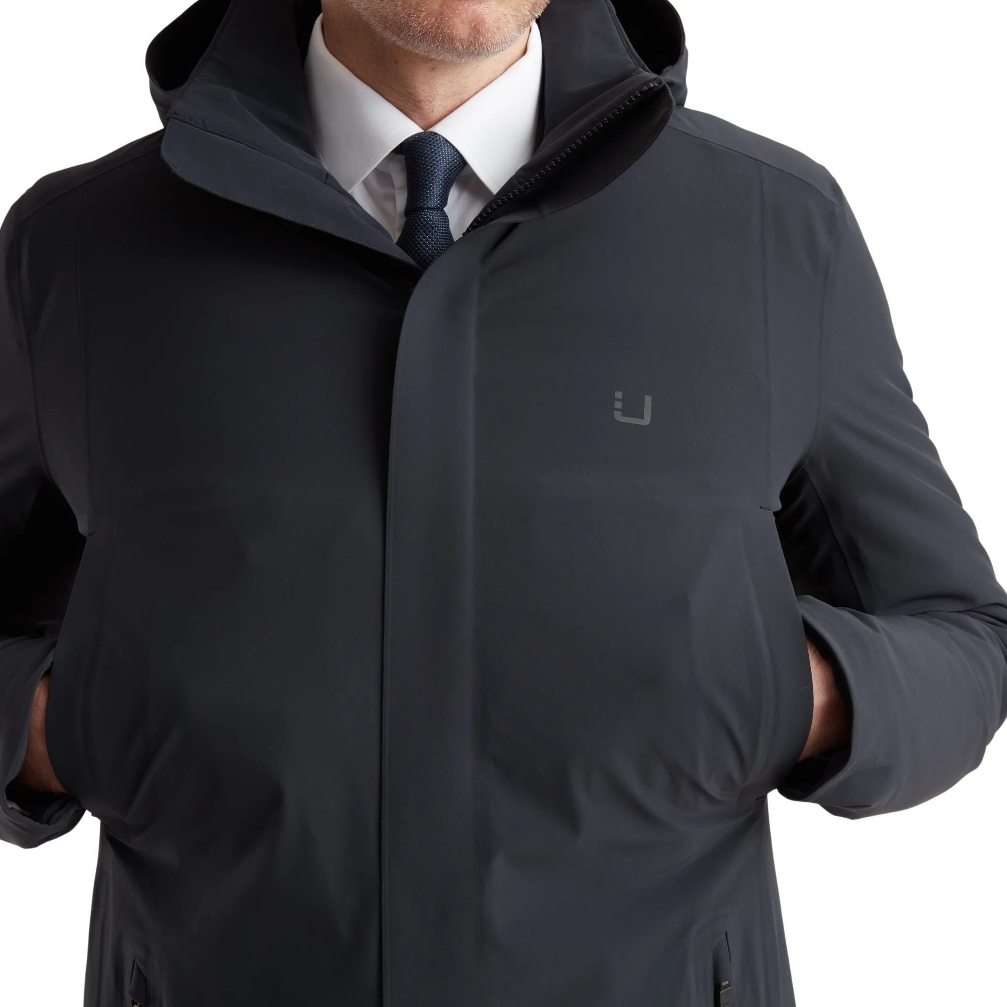 Mens UBR Black Storm Regulator Parka - Image 4