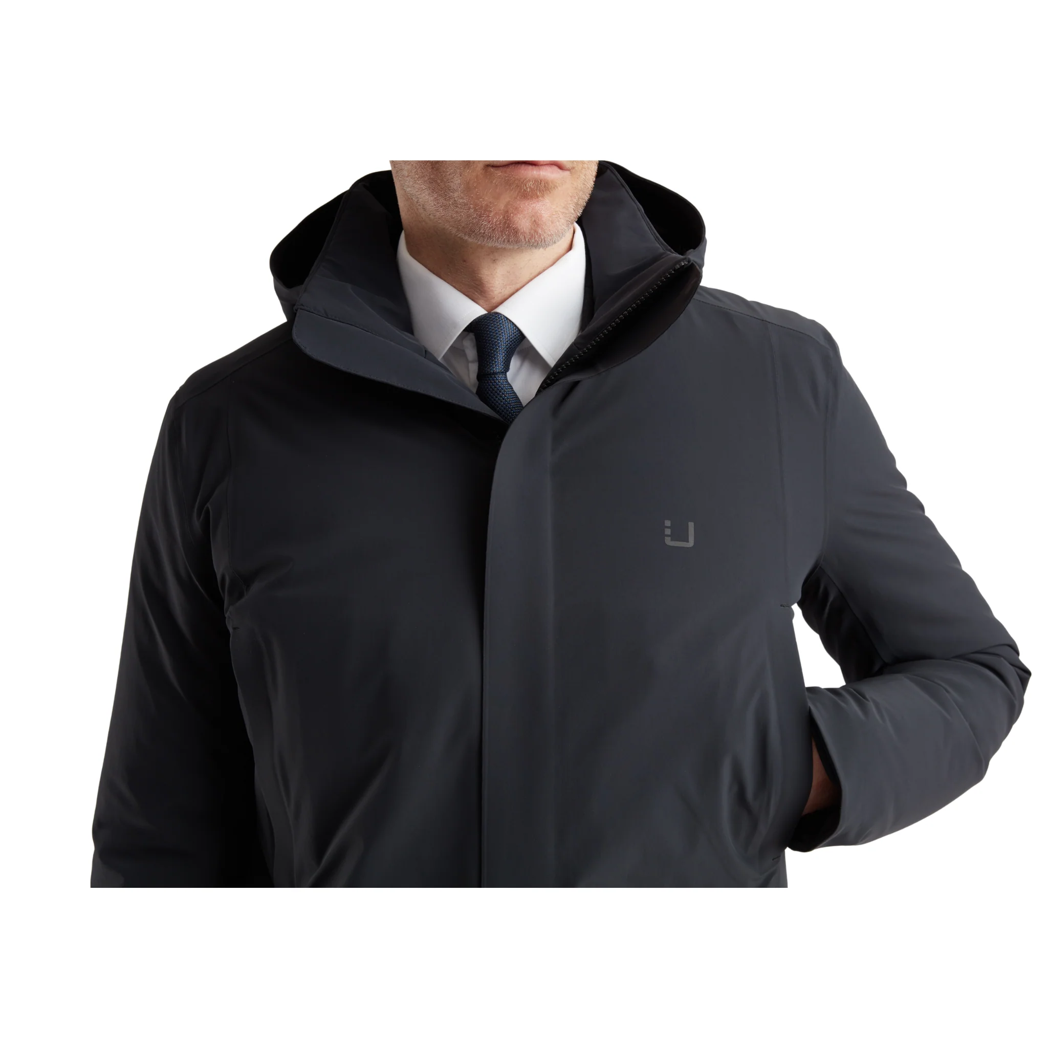 Mens UBR Black Storm Regulator Parka - Image 5