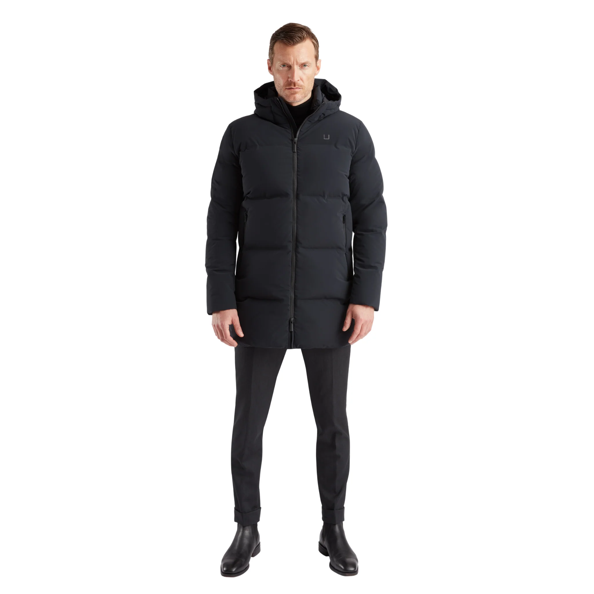 Mens UBR Black Titan Down Parka - Image 3