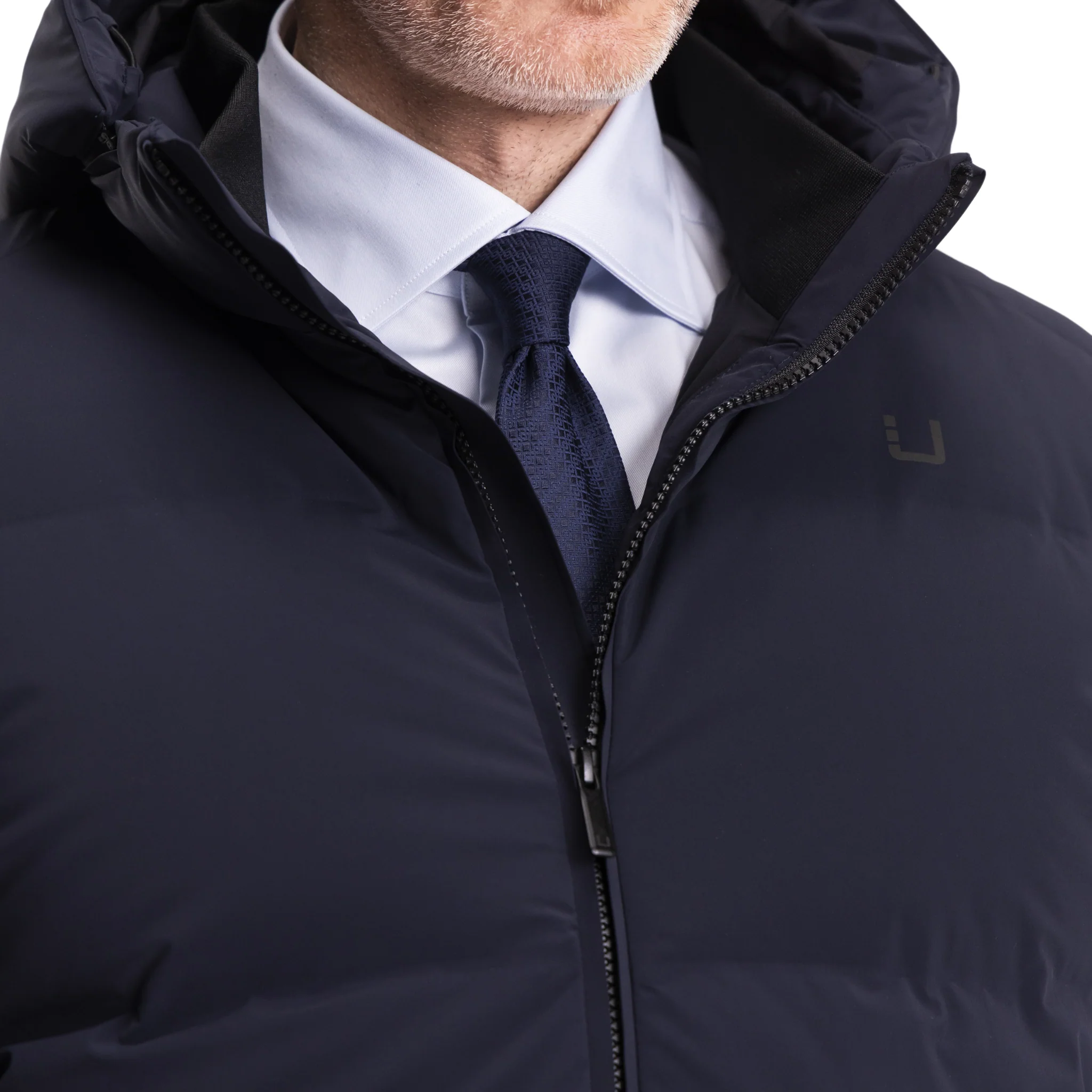 Mens UBR Navy Bolt XP Down Jacket - Image 13